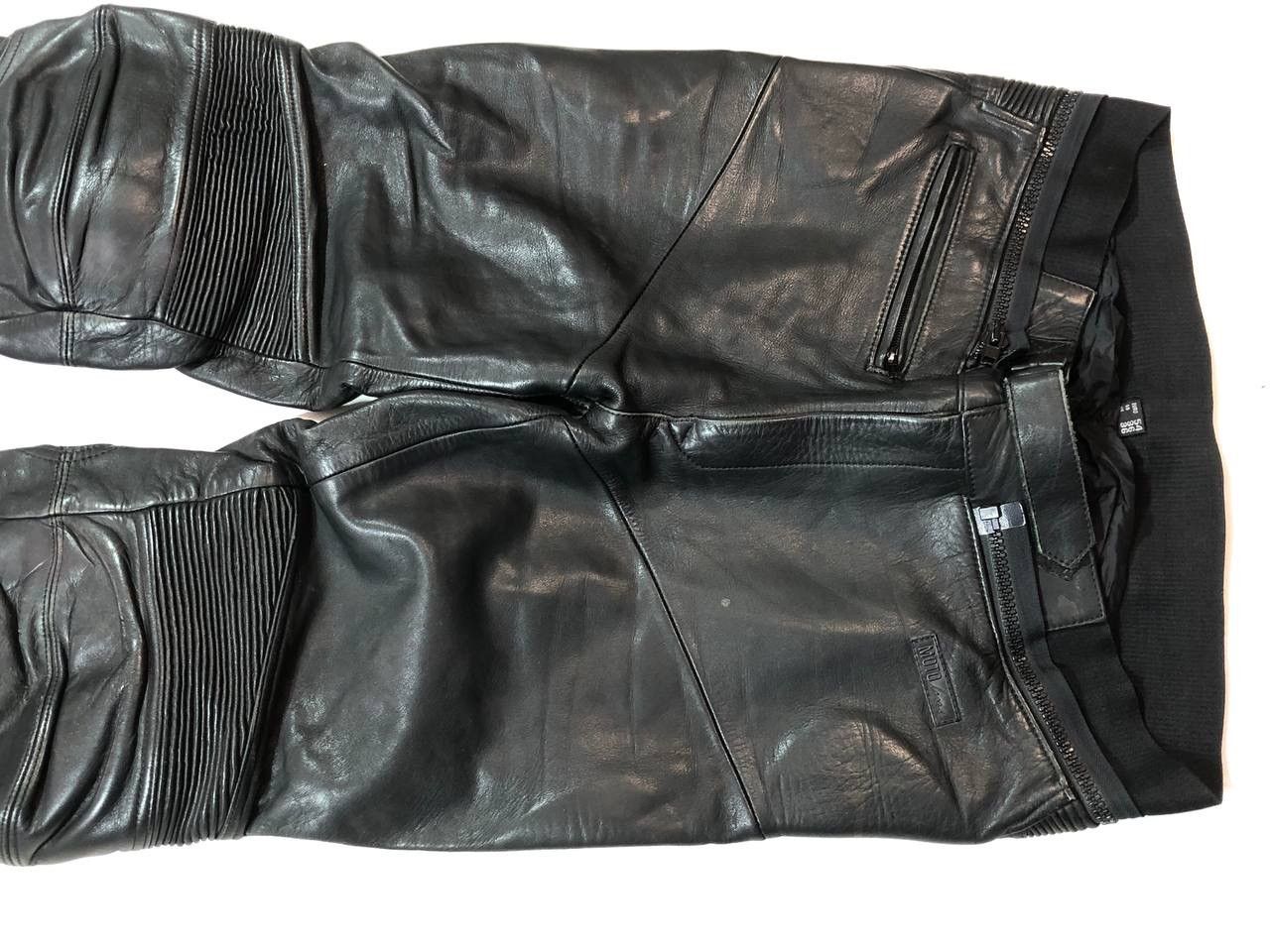 Leather Leder Vintage Racing Moto Pants Size US 36 / EU 52 - 4 Thumbnail