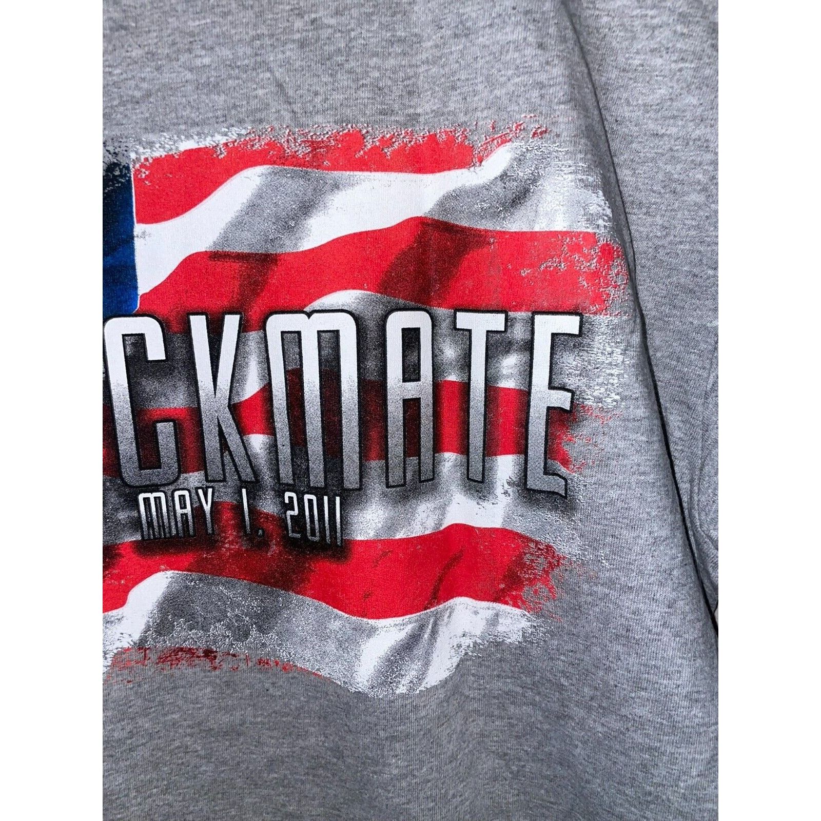 Jerzees Vintage Osama Bin Laden Shirt Death Date Checkmate May 1 M Size US M / EU 48-50 / 2 - 3 Thumbnail