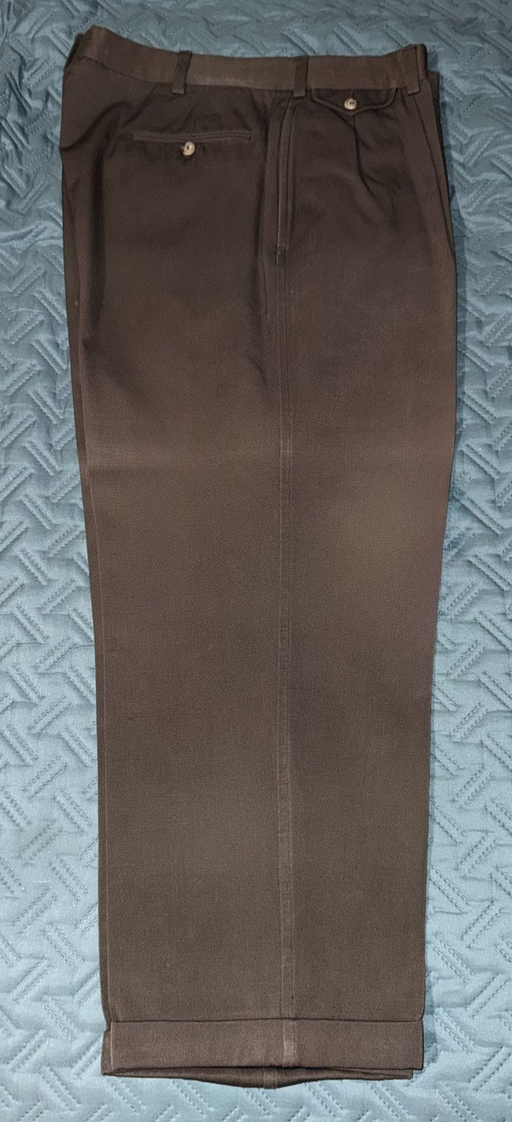 Polo Ralph Lauren Polo by Ralph Lauren Dress Pants - Brown - Pleated Front M Size US 35 - 2 Thumbnail