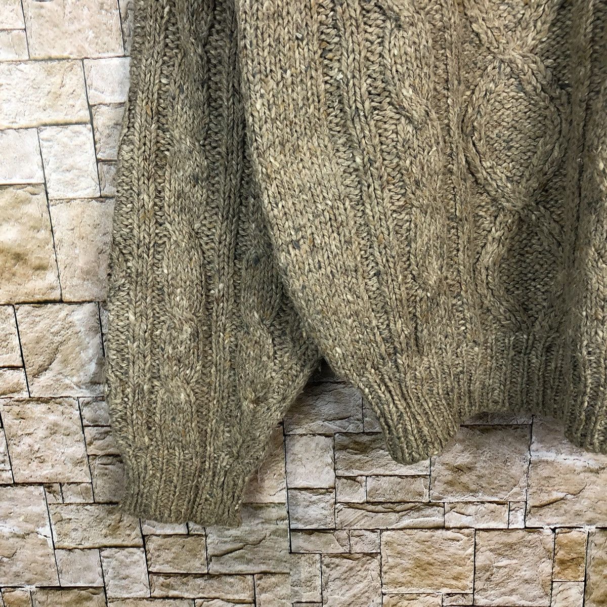 Aran Isles Knitwear × Japanese Brand × Vintage Costa Mesa Brown aran isle cable Knitwear #A779 Size US L / EU 52-54 / 3 - 7 Thumbnail