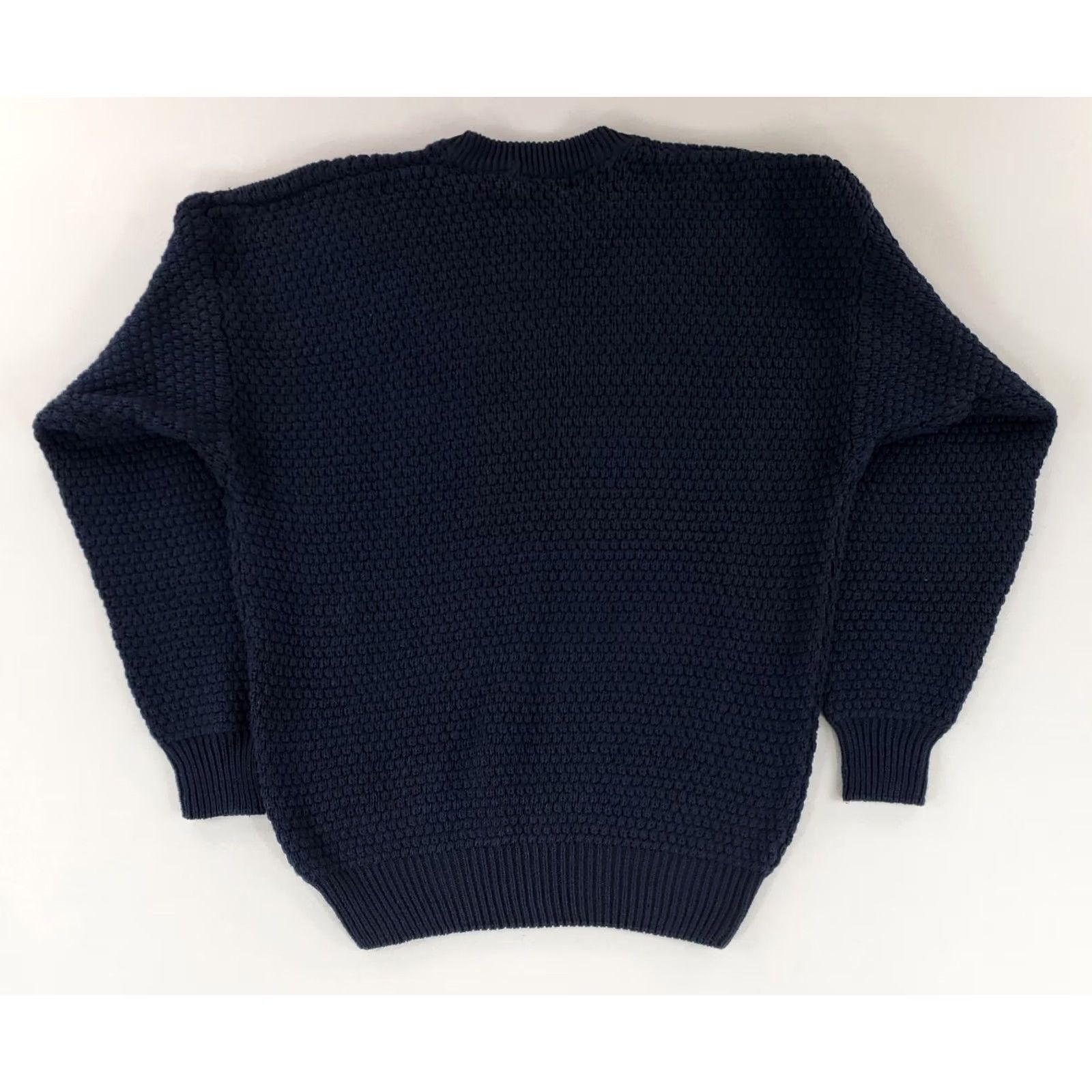 Vintage VINTAGE St. John's Bay Sweater Crew Neck Waffle Cotton Ramie Blue XL Mens Size US XL / EU 56 / 4 - 3 Thumbnail