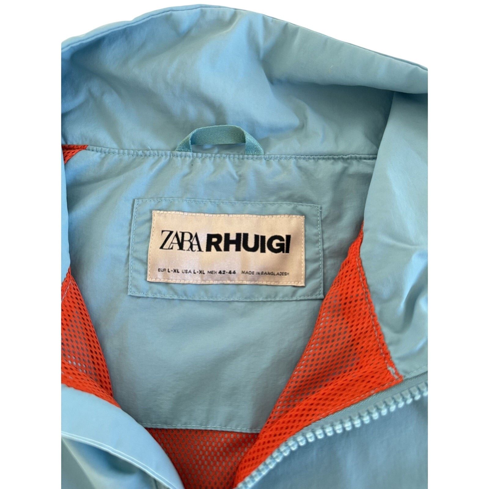 Rhude Zara x Rhuigi Blue Windbreaker Full Zip Size US L / EU 52-54 / 3 - 4 Thumbnail
