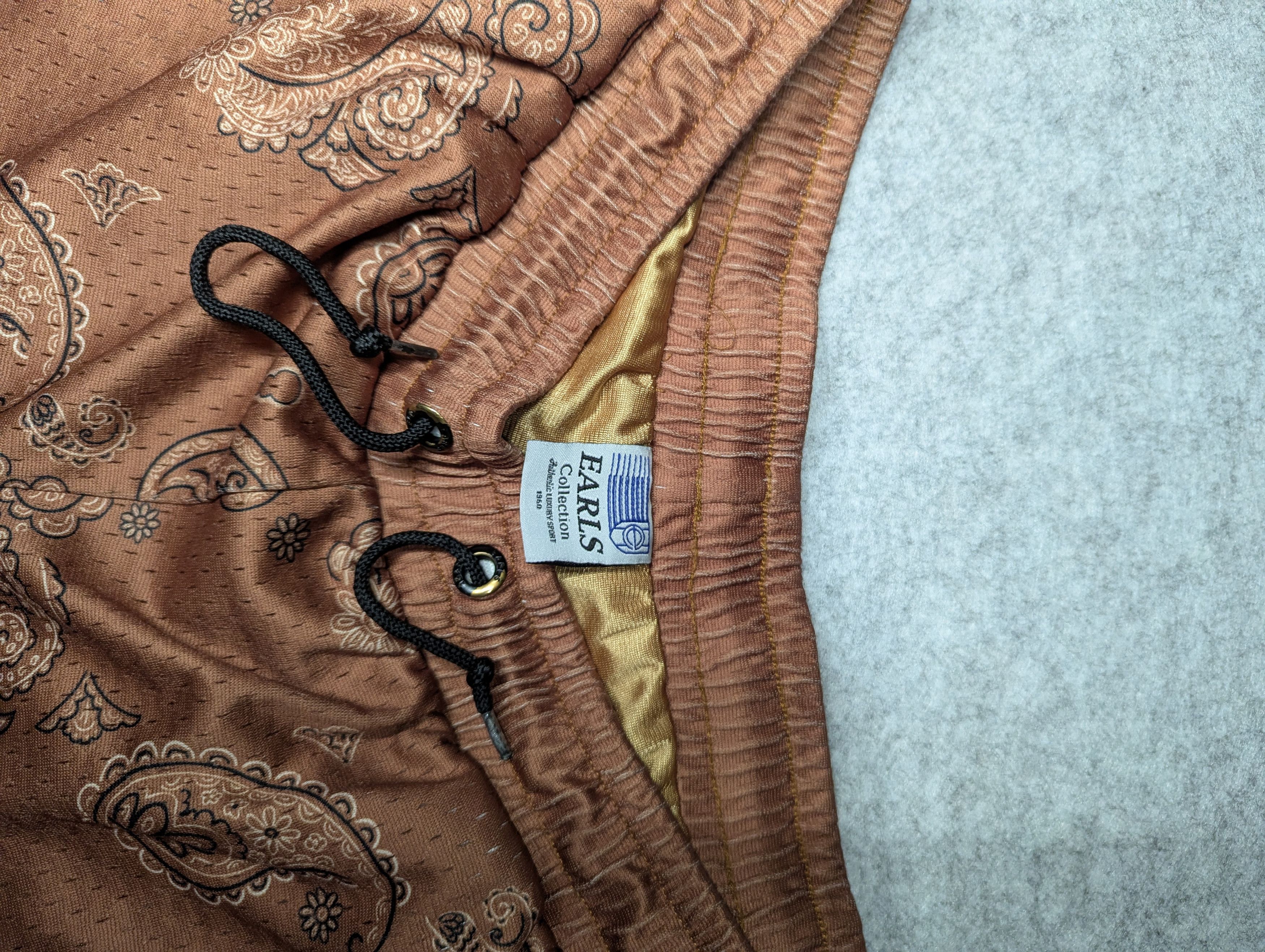 Vintage Earls Collection William Paisley Short - Coffee Brown Size US 34 / EU 50 - 2 Thumbnail
