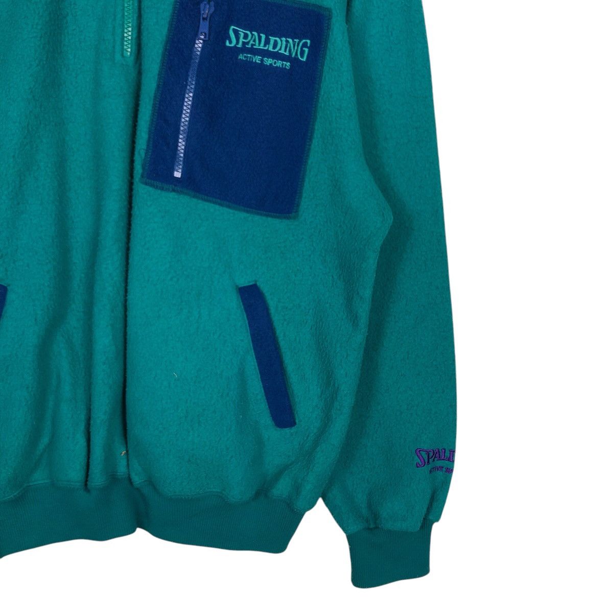Japanese Brand × Vintage Vintage Half Zipper Sweatshirt Collar Spalding Issey Miyake Size US M / EU 48-50 / 2 - 6 Thumbnail