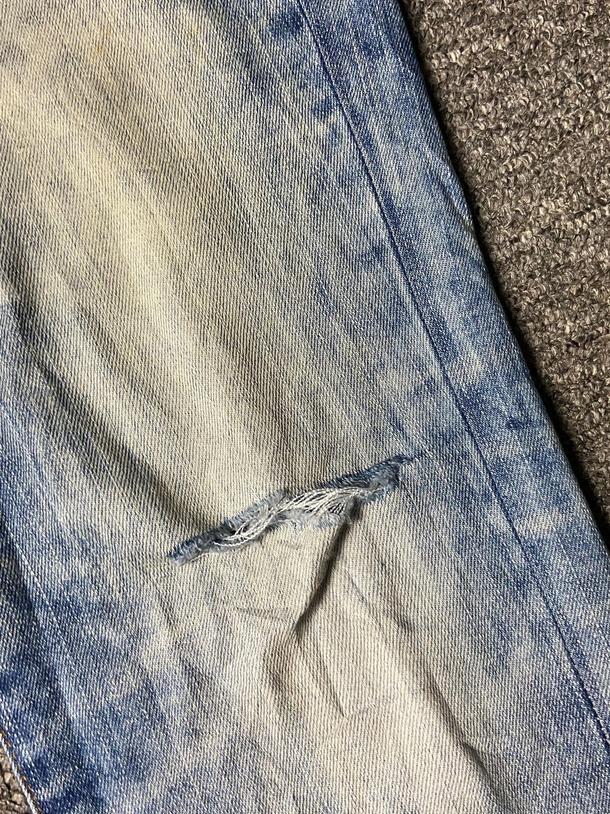 Japanese Brand Basement Wear Acid Wash Distressed Jeans (164) Size US 32 / EU 48 - 10 Thumbnail