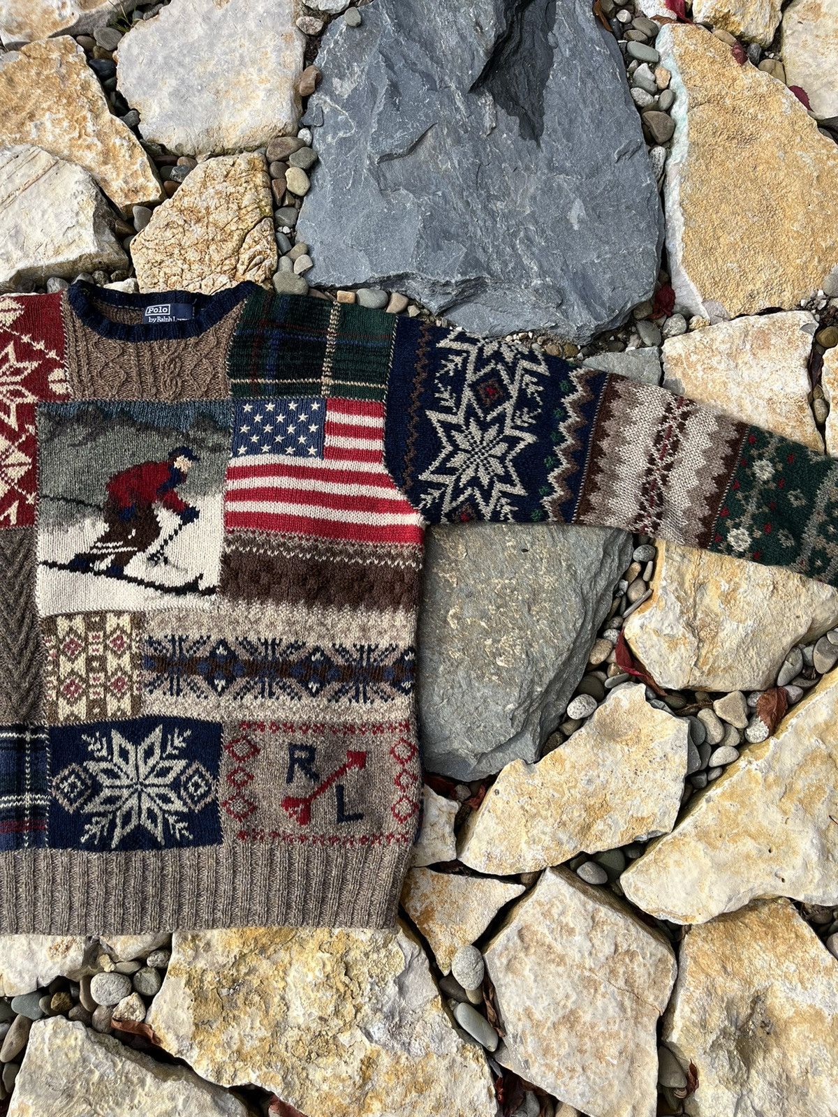 Ralph Lauren Vintage Polo Ralph Lauren 90s sweater hand knit ski kanye Size US L / EU 52-54 / 3 - 13 Thumbnail