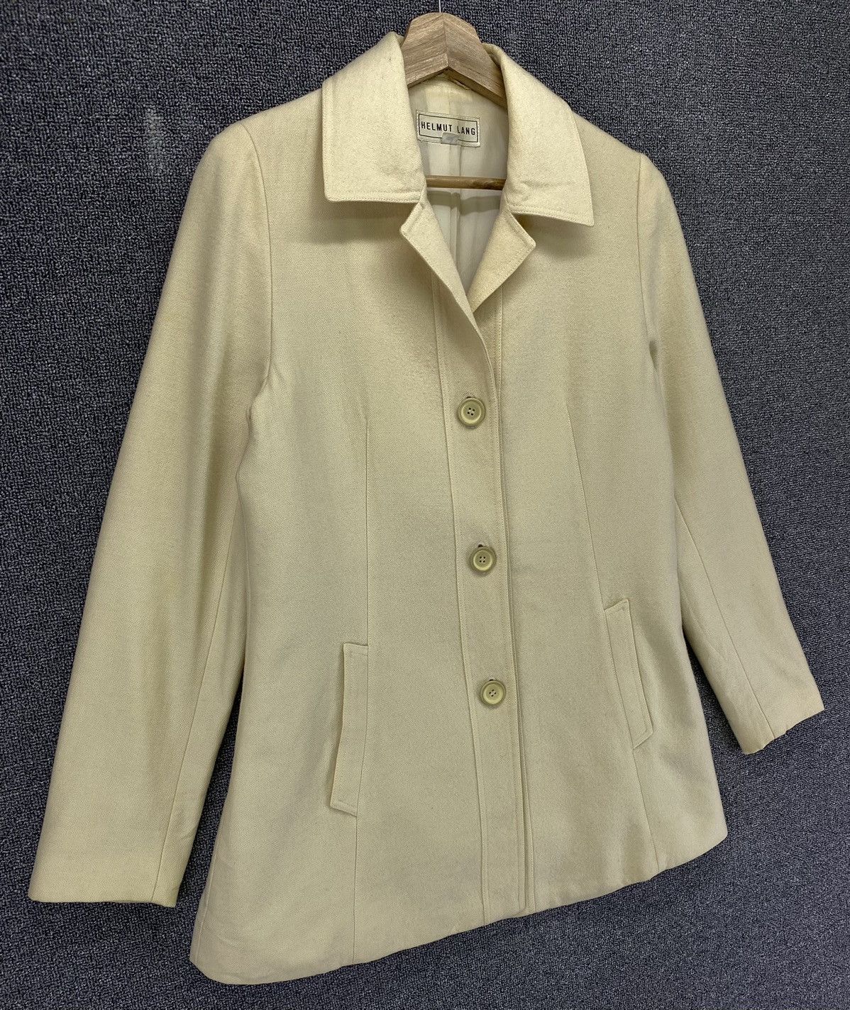 Helmut Lang Vintage Helmut Lang Wool Coat Long Jacket Size M / US 6-8 / IT 42-44 - 2 Thumbnail
