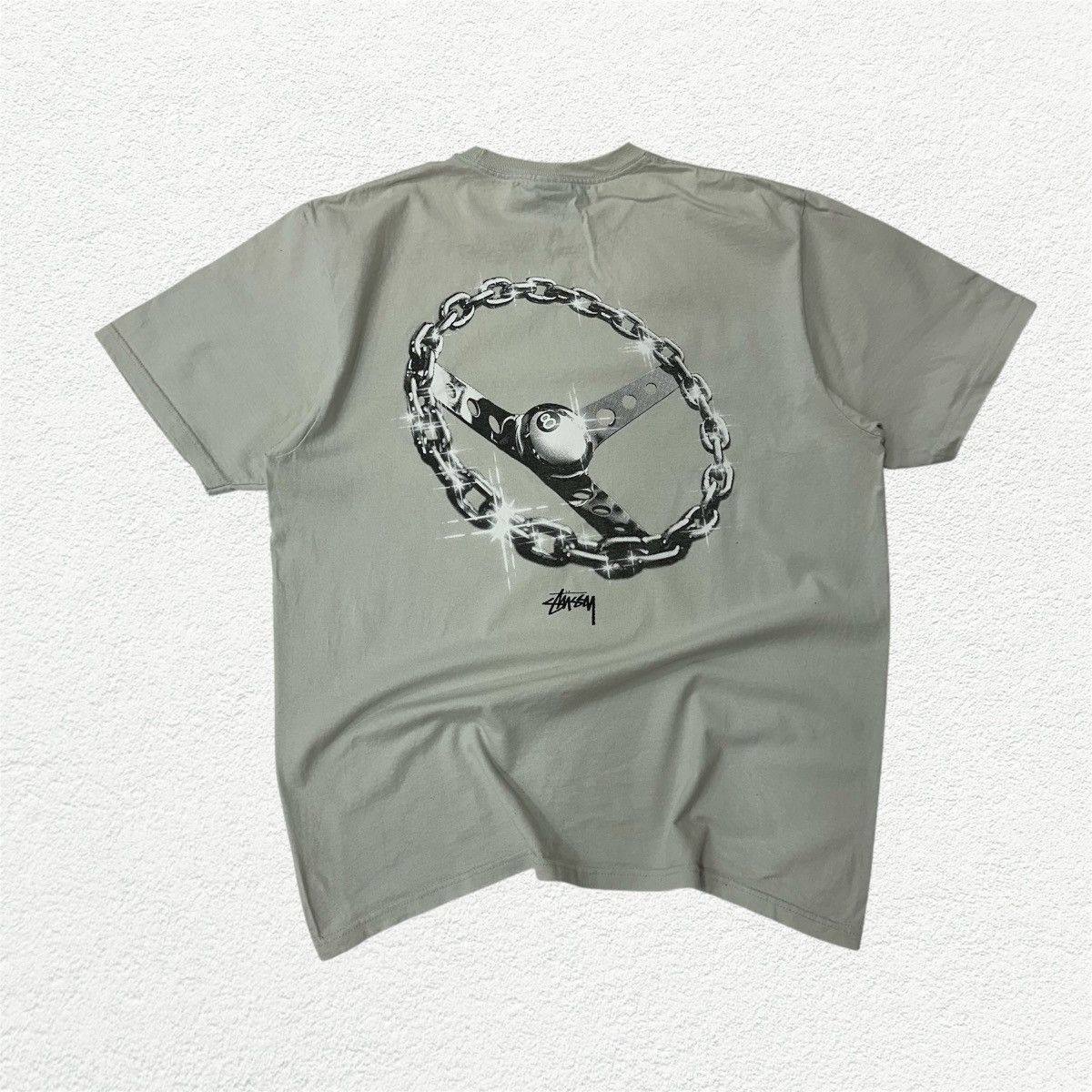 Designer × Stussy HYPE Stussy Chain-Link Tee Large rare y2k baggy graphic tee Size US L / EU 52-54 / 3 - 1 Thumbnail
