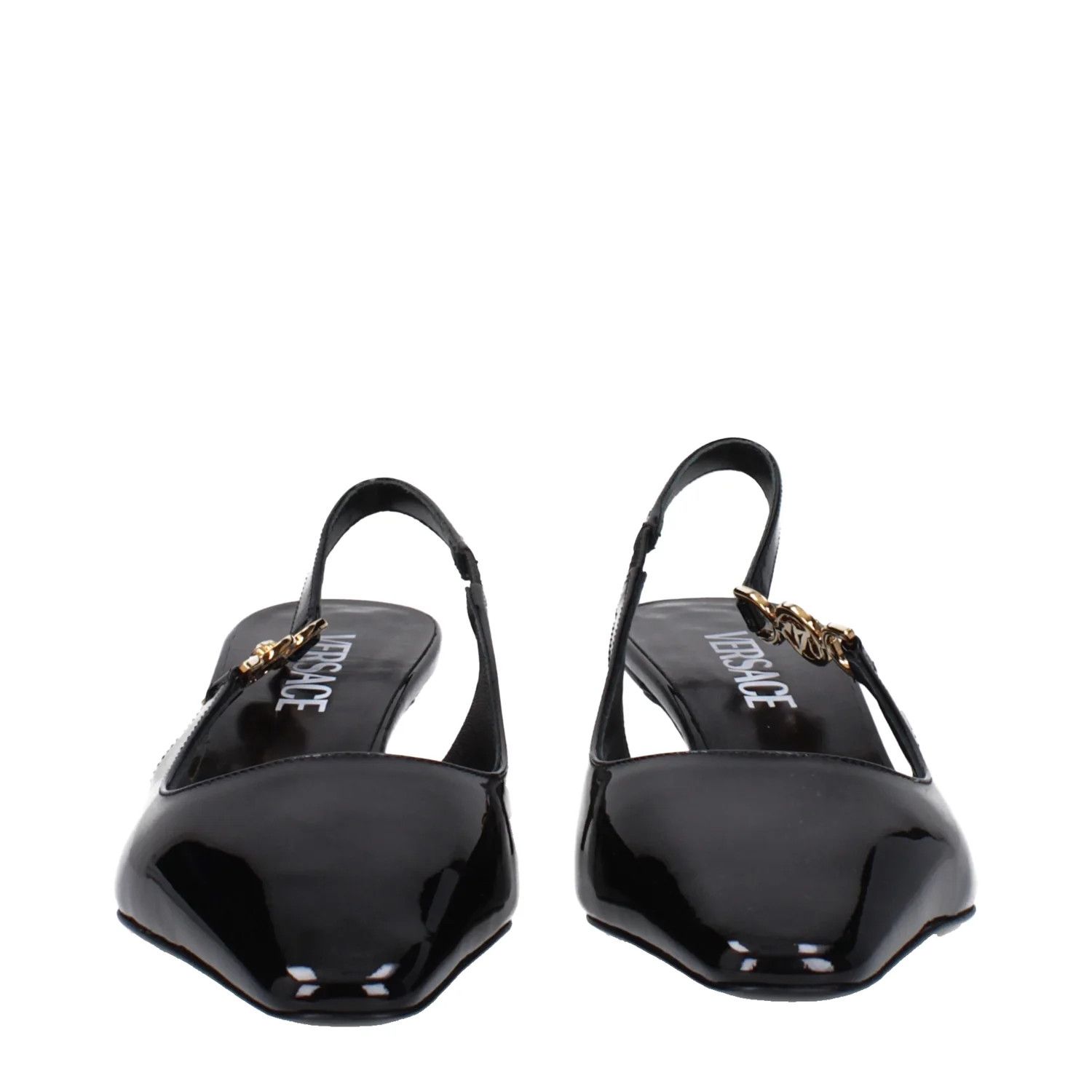 Versace ob1o1e0125 Patent Leather Sandals in Black Size US 9.5 / IT 39.5 - 3 Thumbnail