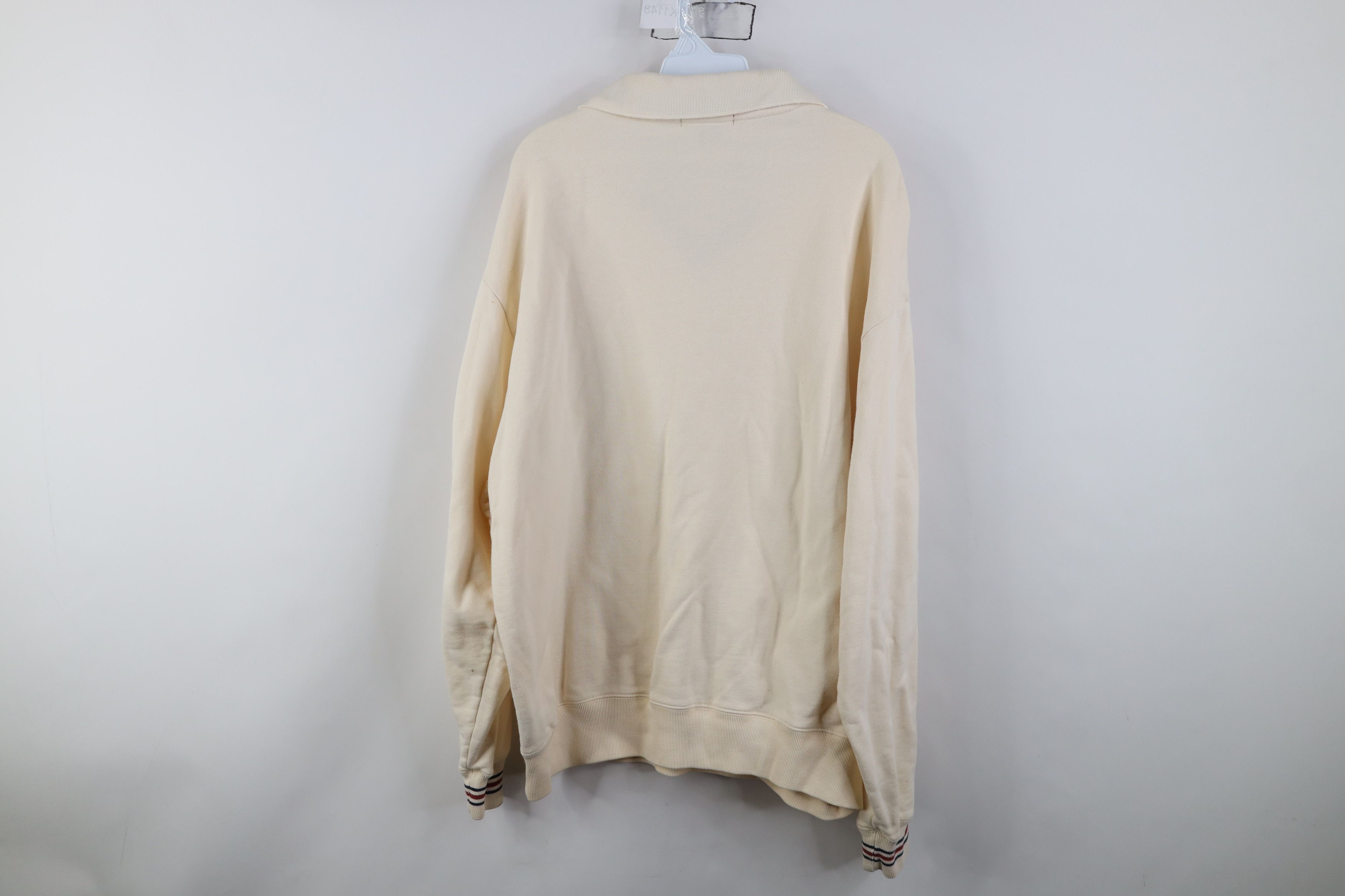 Nautica Vintage 90s Nautica Striped Collared Pullover Sweatshirt Size US L / EU 52-54 / 3 - 13 Thumbnail