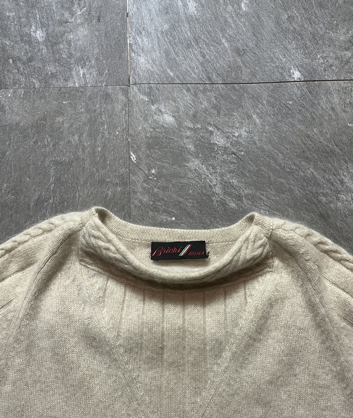 Brioni Brioni Roma Beige 100% Cashmere Crewneck Italy Rare Sweater Size US M / EU 48-50 / 2 - 9 Thumbnail