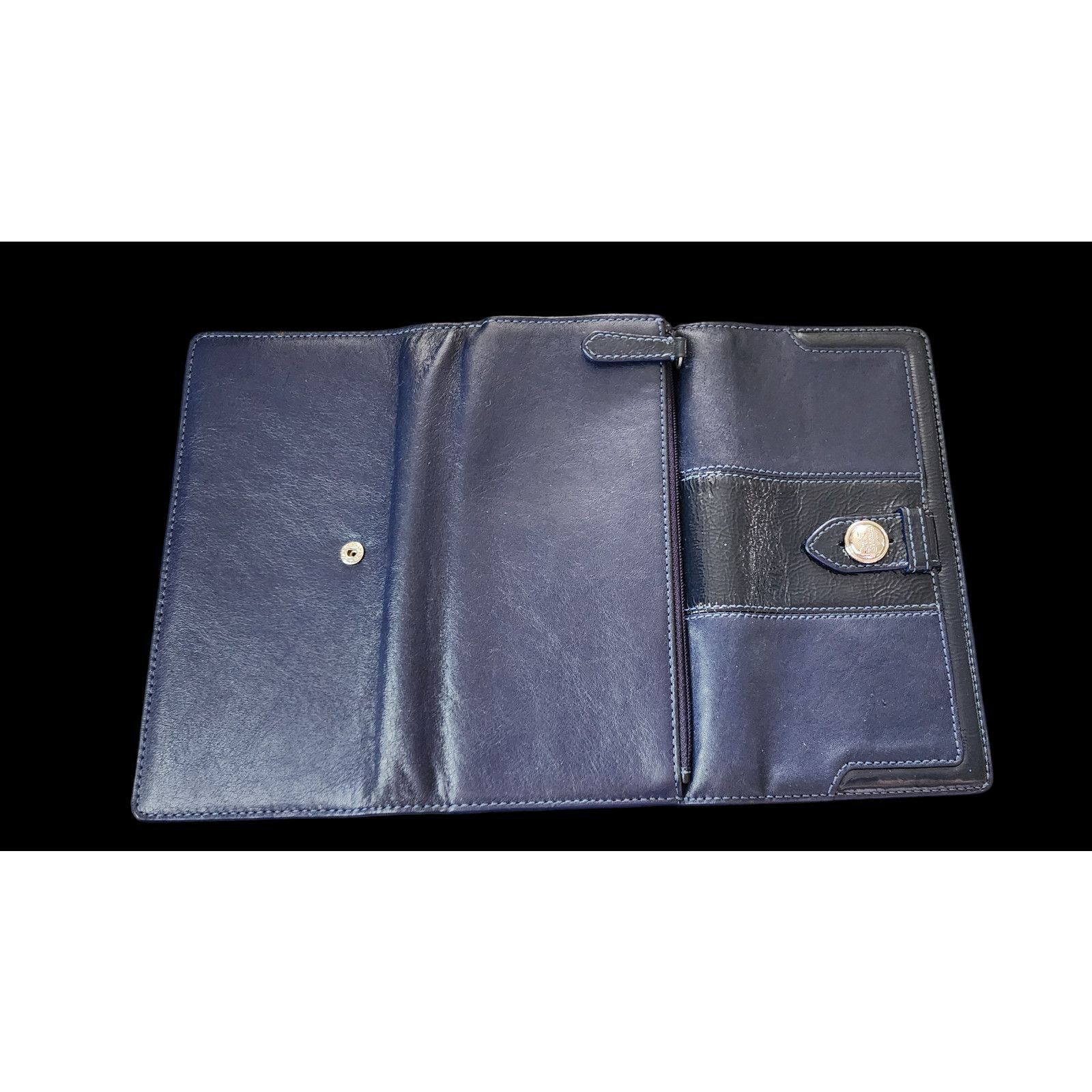 Coach Coach dark blue leather tr-fold wallet Size ONE SIZE - 3 Thumbnail