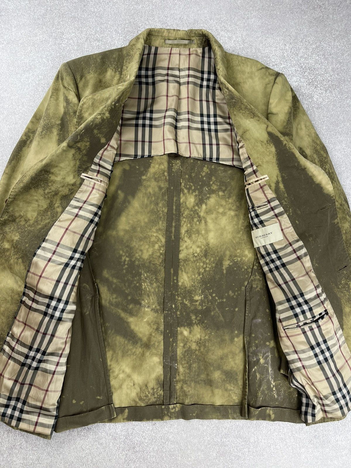 Burberry × Vintage Vintage Burberry Custom Tie Dye Suit Blazer Trousers Size 52 Size 52R - 10 Thumbnail