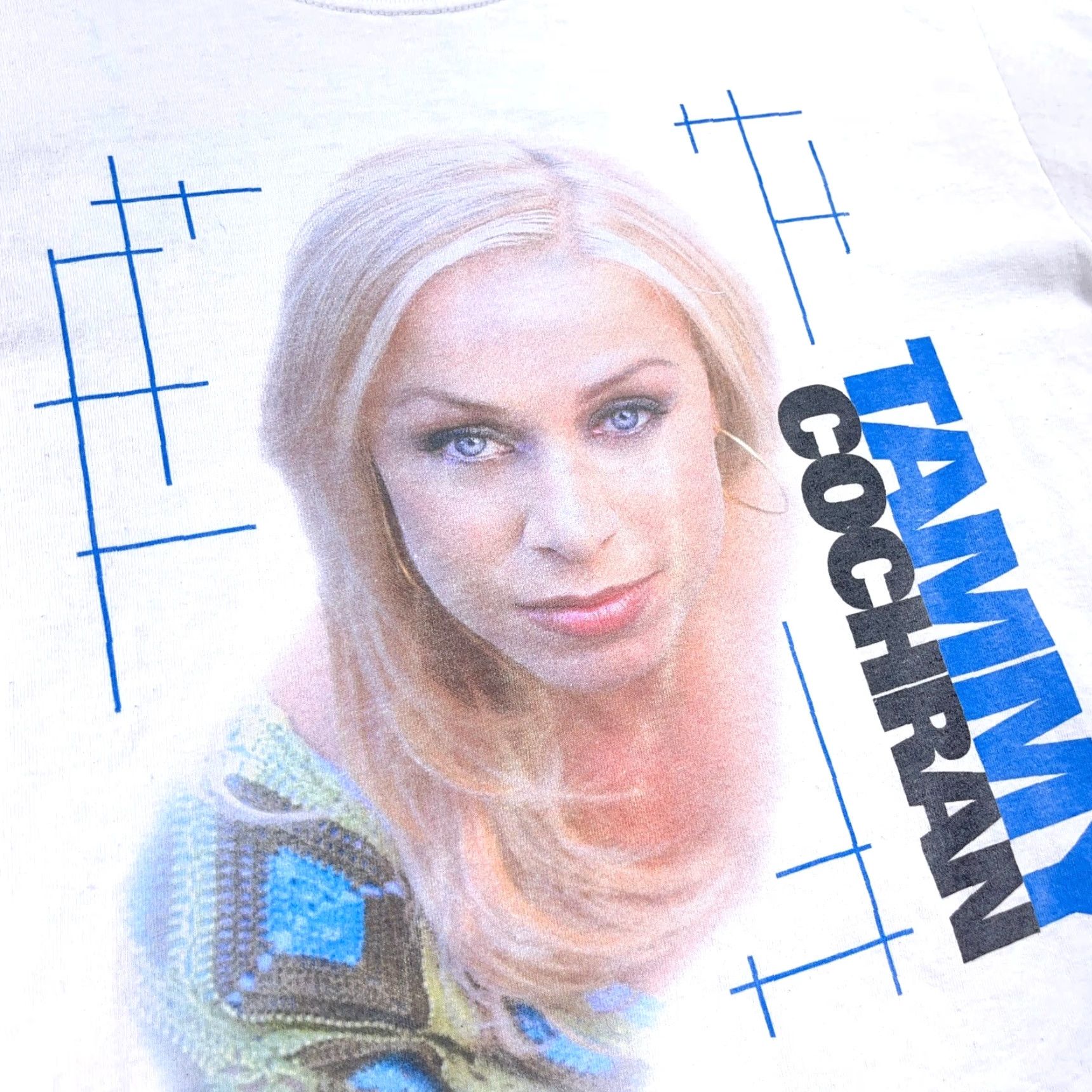 Gildan Vintage Tammy Cochran Shirt Adult M White Gildan T-Shirt Band Graphic Print Short Sleeve Crew Neck Cotton Knit Men Mens Size US M / EU 48-50 / 2 - 4 Thumbnail