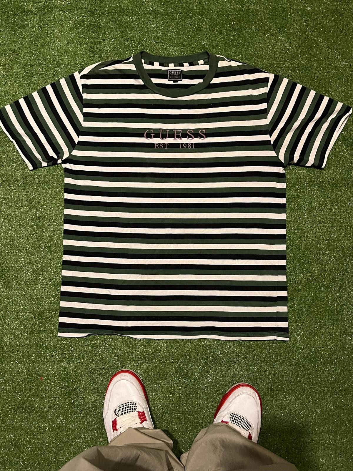 Other Vintage Guess Striped Tee Size ONE SIZE - 1 Thumbnail