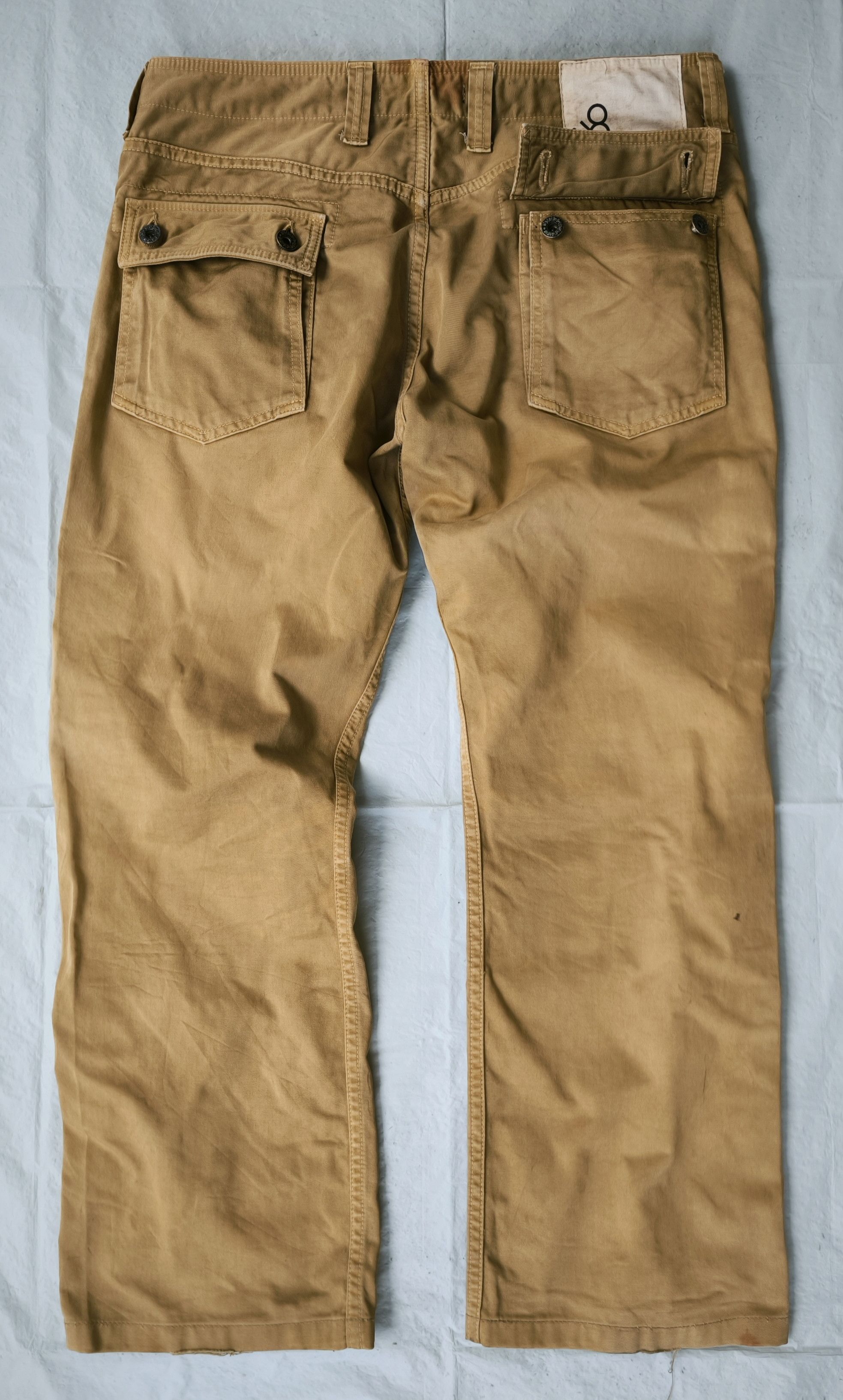 Johnbull JOHN BULL cargo pocket denim straight leg styled army Size US 34 / EU 50 - 7 Thumbnail