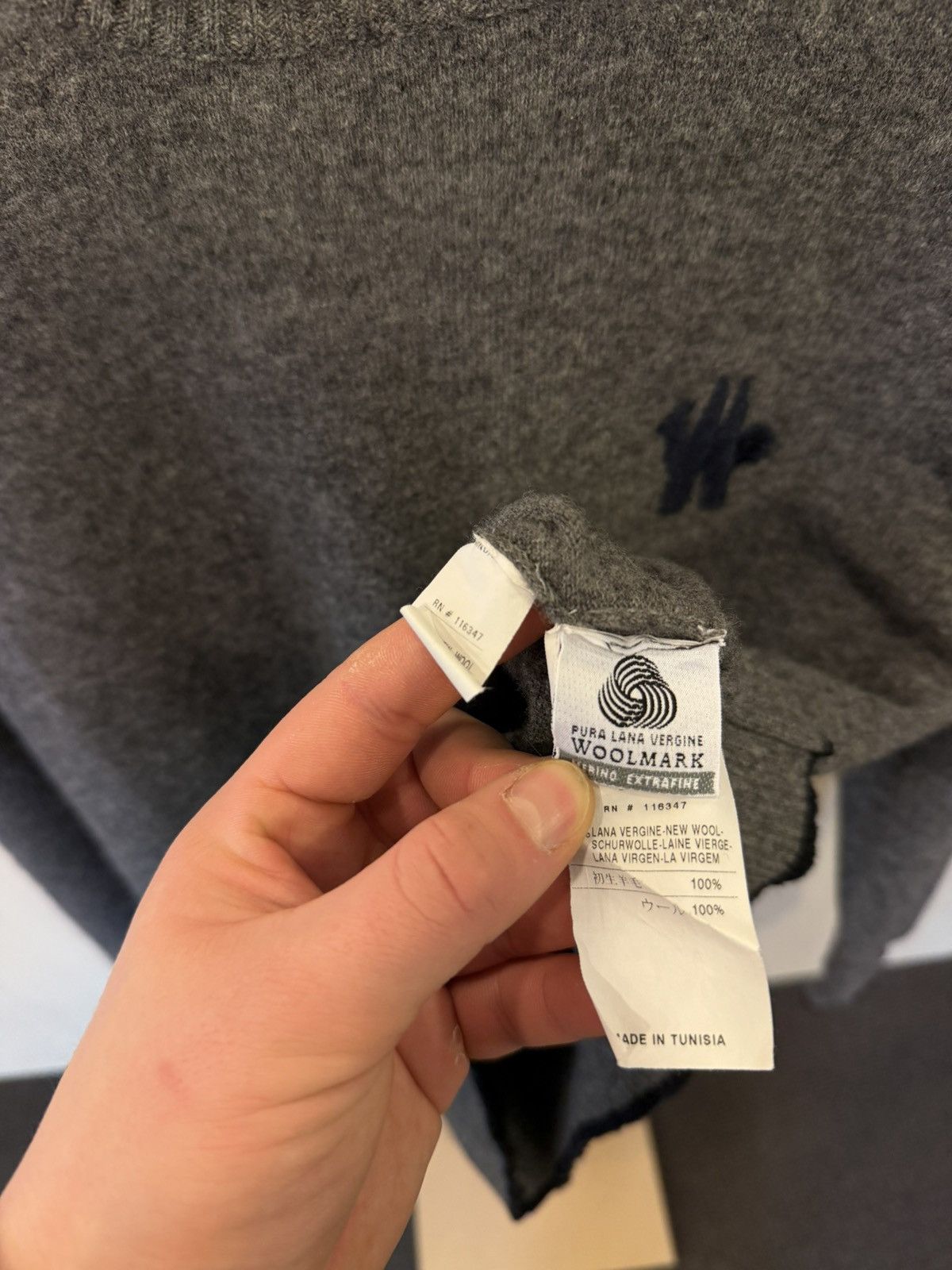 Moncler Moncler Vintage Grey Sweater 90s Rare Size US XS / EU 42 / 0 - 6 Thumbnail
