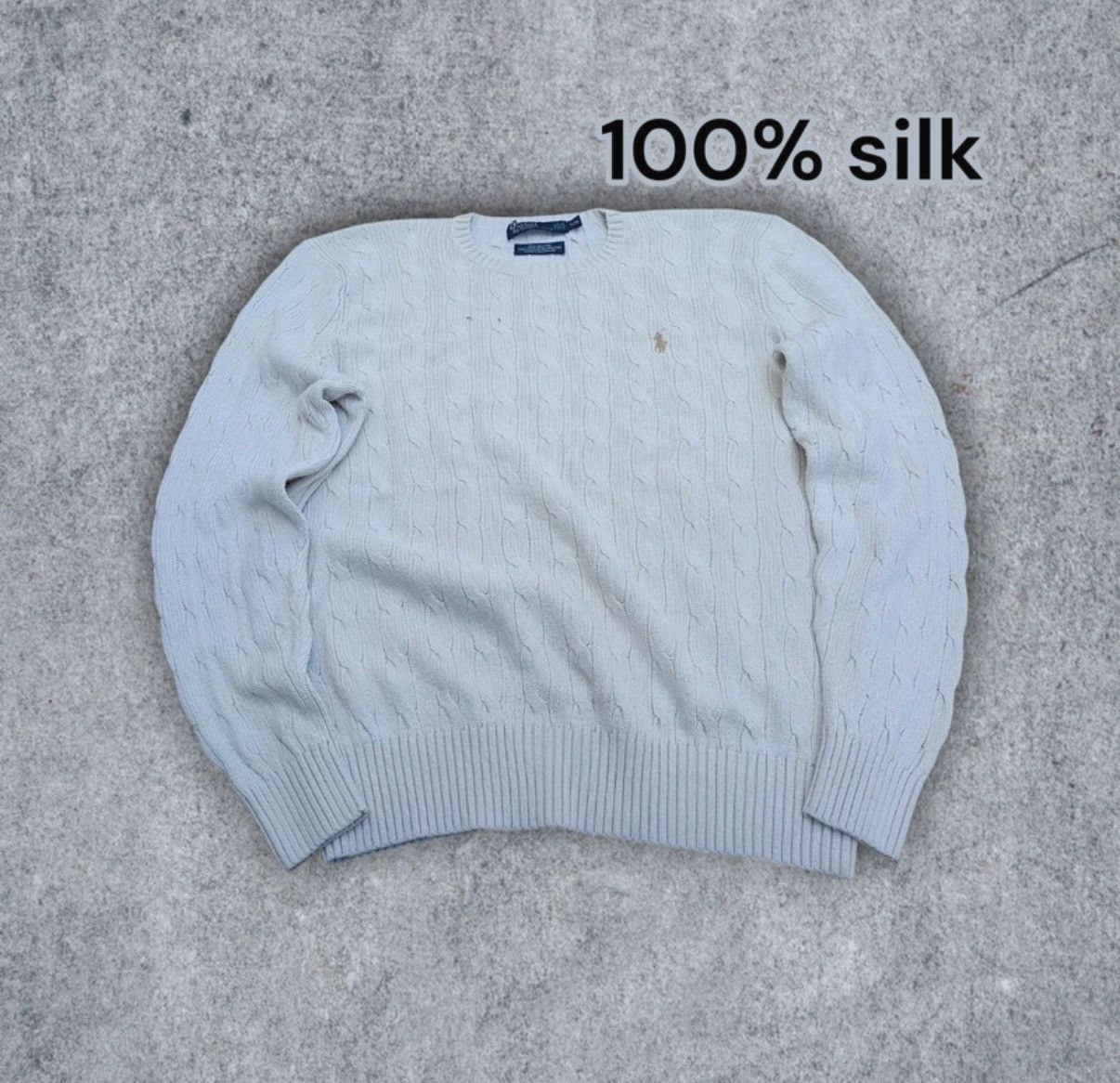Polo Ralph Lauren Vintage Polo Ralph Lauren silk sweter Size US L / EU 52-54 / 3 - 1 Thumbnail