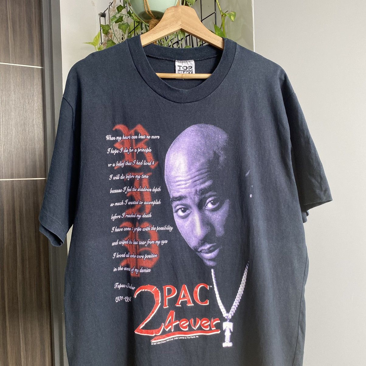 Rap Tees Vintage Faded 90s 2pac 4ever Tupac ERD GRUNGE GRAIL RAP TEES Size US L / EU 52-54 / 3 - 2 Thumbnail