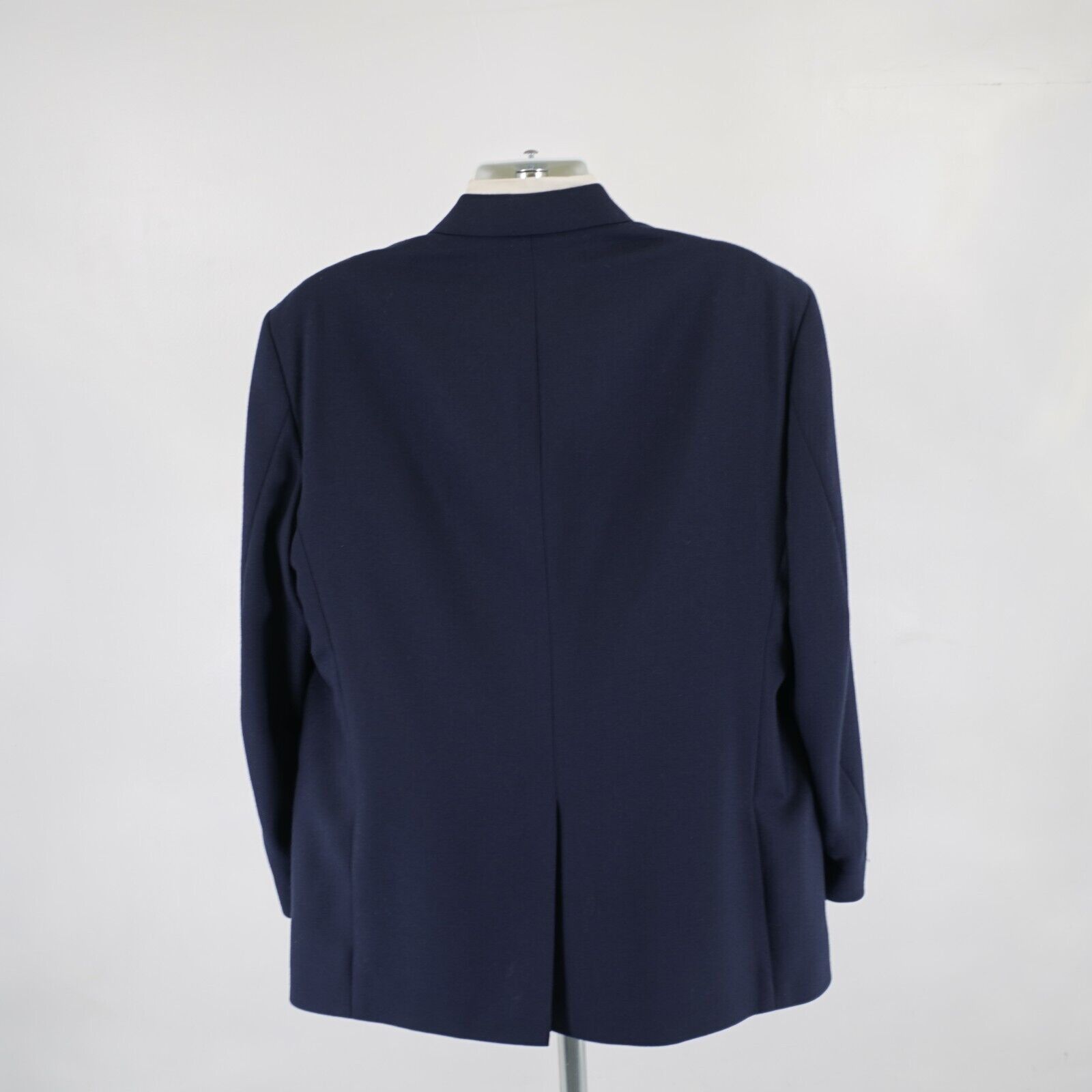 Stafford Stafford Worsted Wool Blend Blue 2 Gold Button 44L / Slim 46 Size 44L - 7 Thumbnail