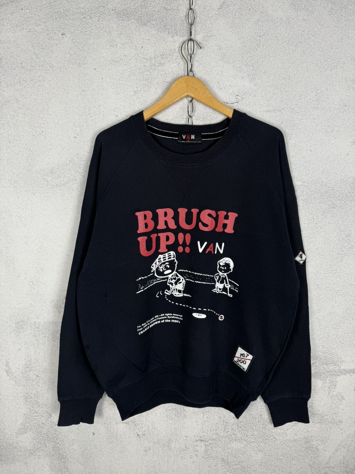 Japanese Brand Van Jac x Snoopy Peanuts Sweatshirt Crewneck Size US L / EU 52-54 / 3 - 1 Thumbnail