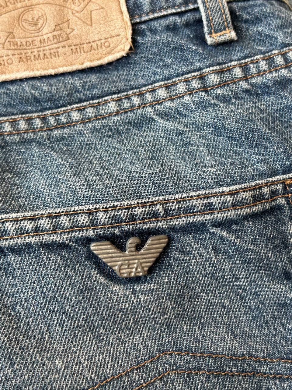 Armani Vintage 90's Armani Jeans Metal Logo Denim Comfort fit Size US 38 / EU 54 - 4 Thumbnail