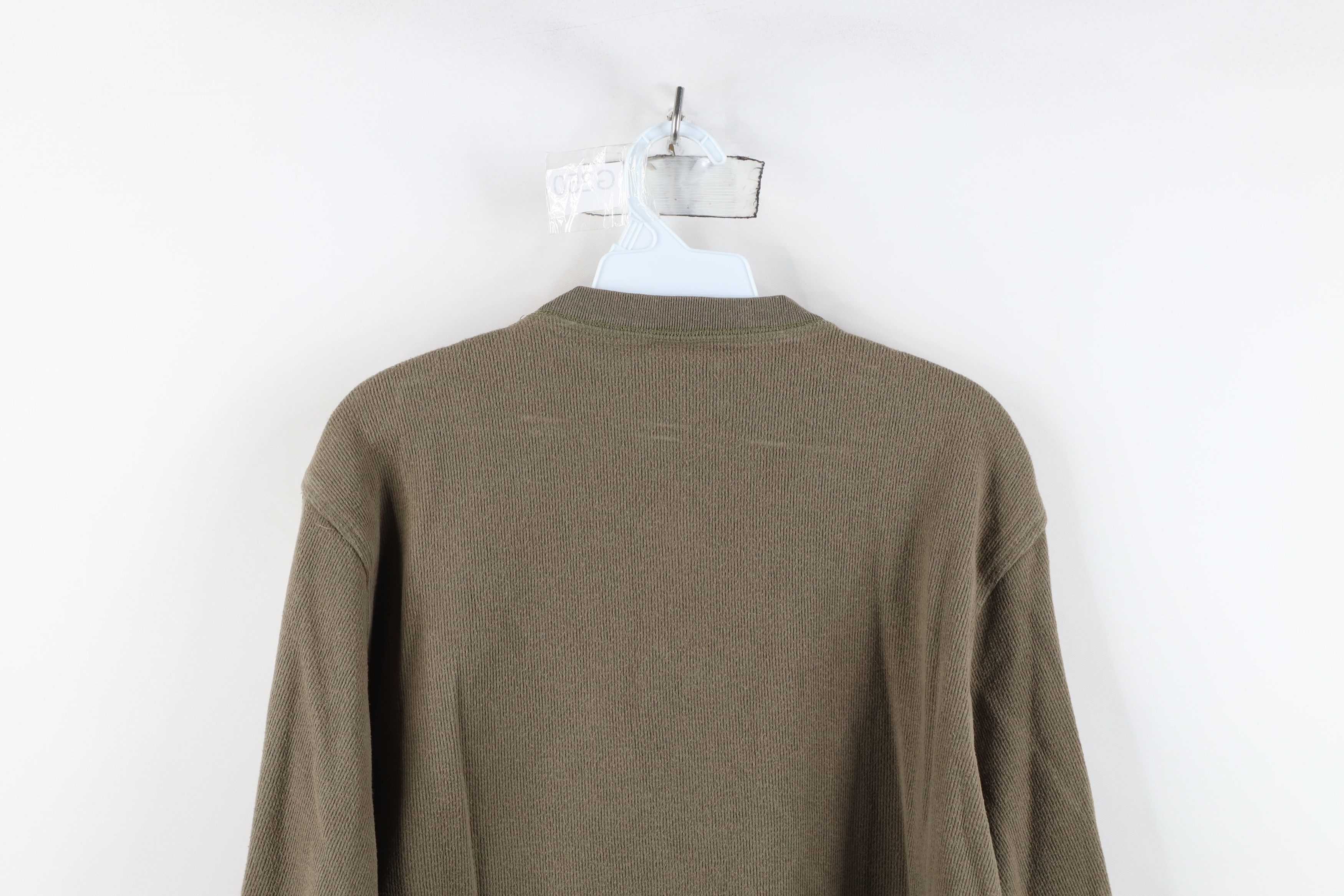 Vintage Vintage 90s Streetwear Ribbed Long Sleeve Henley T-Shirt Size US S / EU 44-46 / 1 - 14 Thumbnail