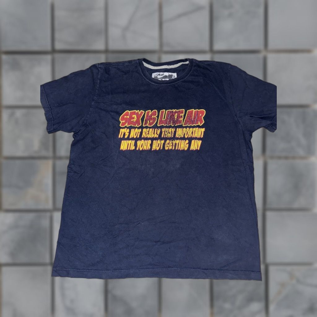 Nike Nike T-Shirt Navy Blue XL Sex Is Like Air Men Size US XL / EU 56 / 4 - 1 Thumbnail