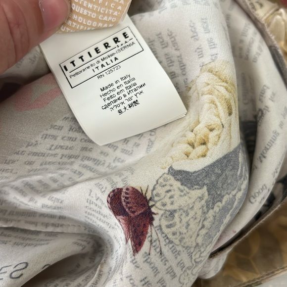 John Galliano × Vintage VTG John Galliano Gazette Newspaper Floral Dress Silk Italy Size M / US 6-8 / IT 42-44 - 11 Thumbnail