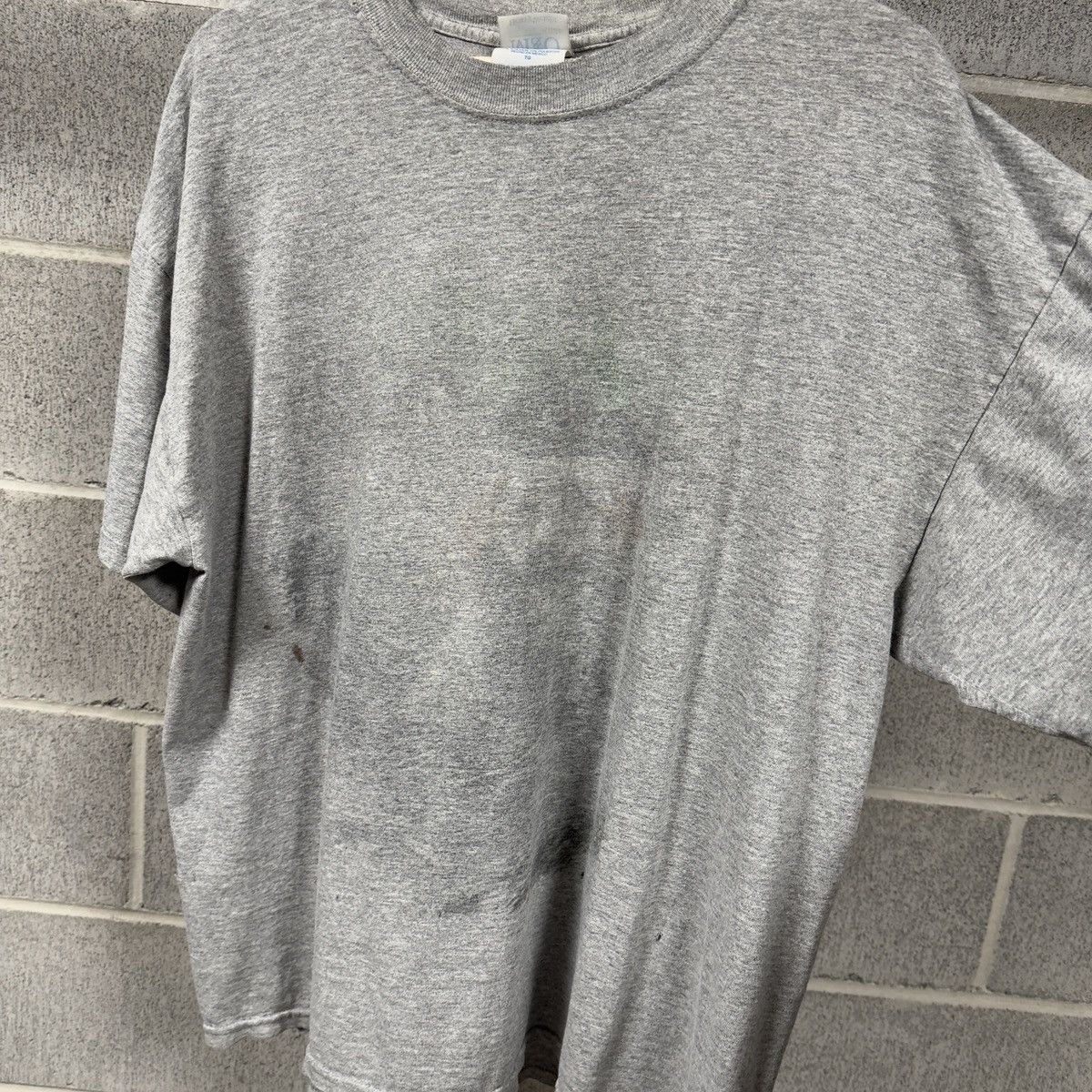 Vintage Thrashed Faded Distressed Grey Shirt ERD Grunge Chrome Size US XL / EU 56 / 4 - 2 Thumbnail