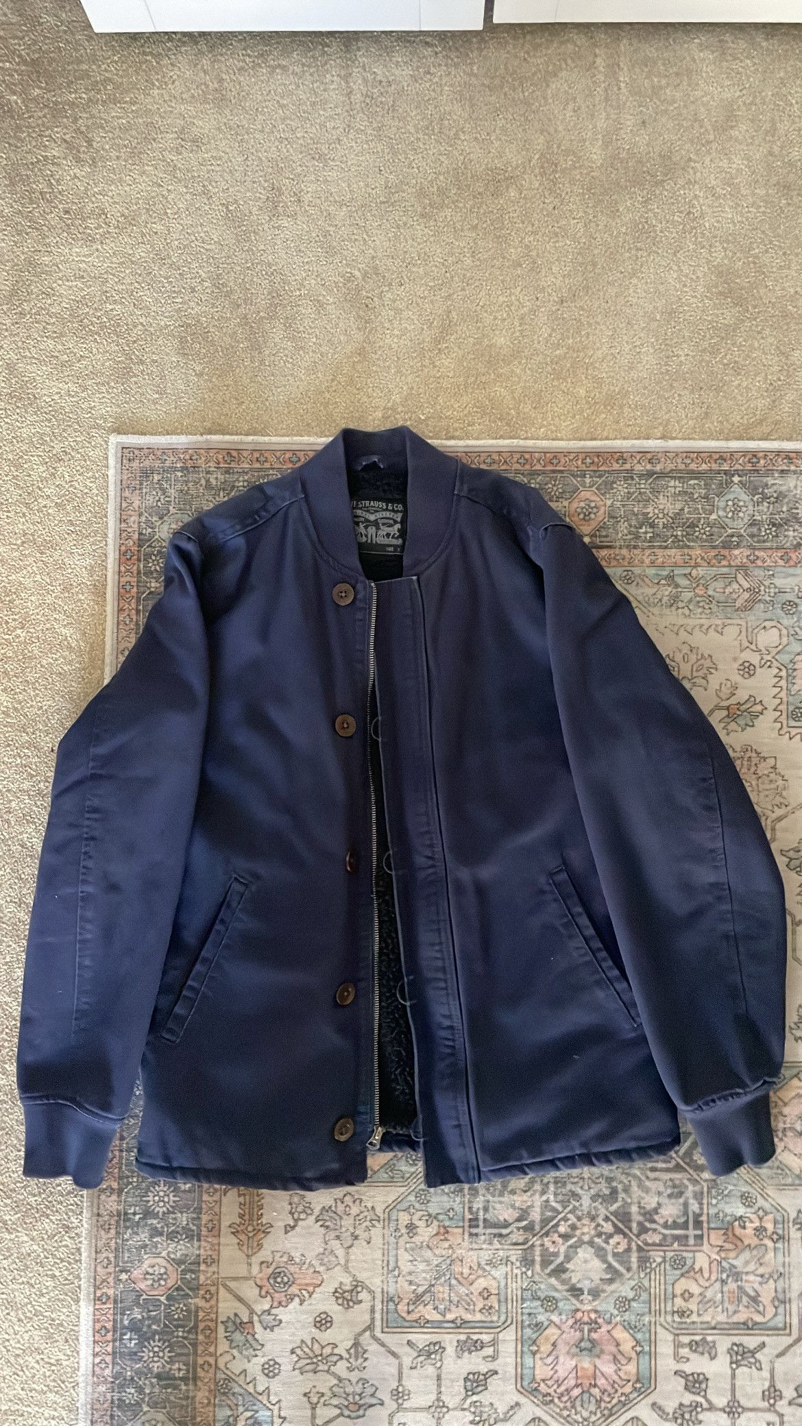 Levi's Levi's Deck Bomber Sherpa-Lined Jacket (S) Size US S / EU 44-46 / 1 - 2 Thumbnail