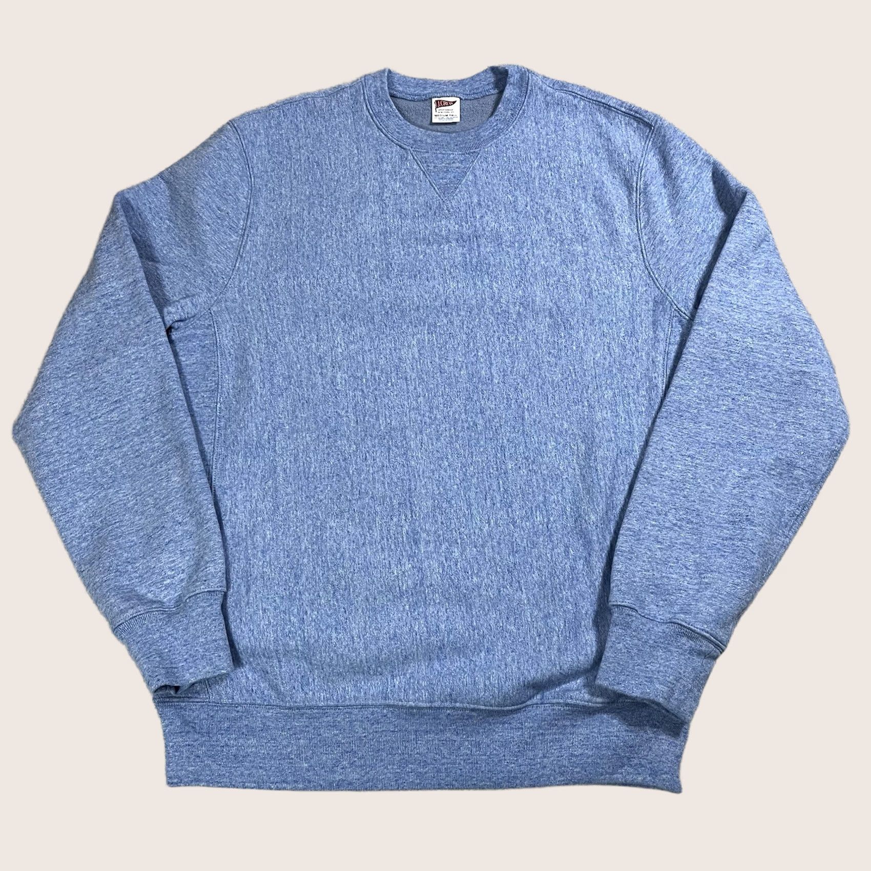 J.Crew VINTAGE J.CREW Sweatshirt Mens M Crewneck Heavyweight Fleece Blue, Cotton Polyester, Regular Fit, Solid, 80s-90s College Preppy style Mens Size US M / EU 48-50 / 2 - 1 Thumbnail