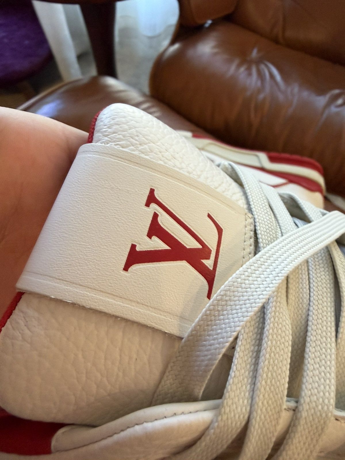Louis Vuitton Louis Vuitton LV Trainer Red White Size US 10 / EU 43 - 9 Thumbnail