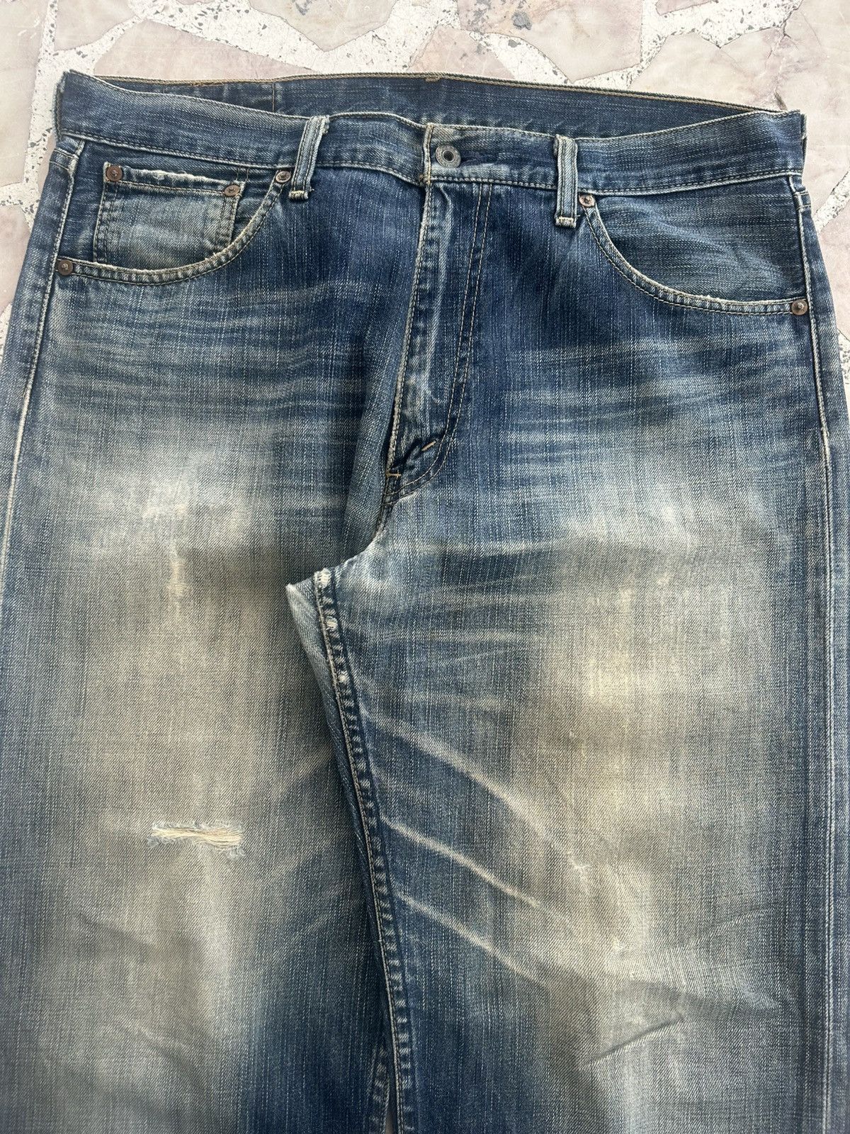 Levi's Levis 503 Vintage Japan Ripped Jeans Size US 36 / EU 52 - 3 Thumbnail