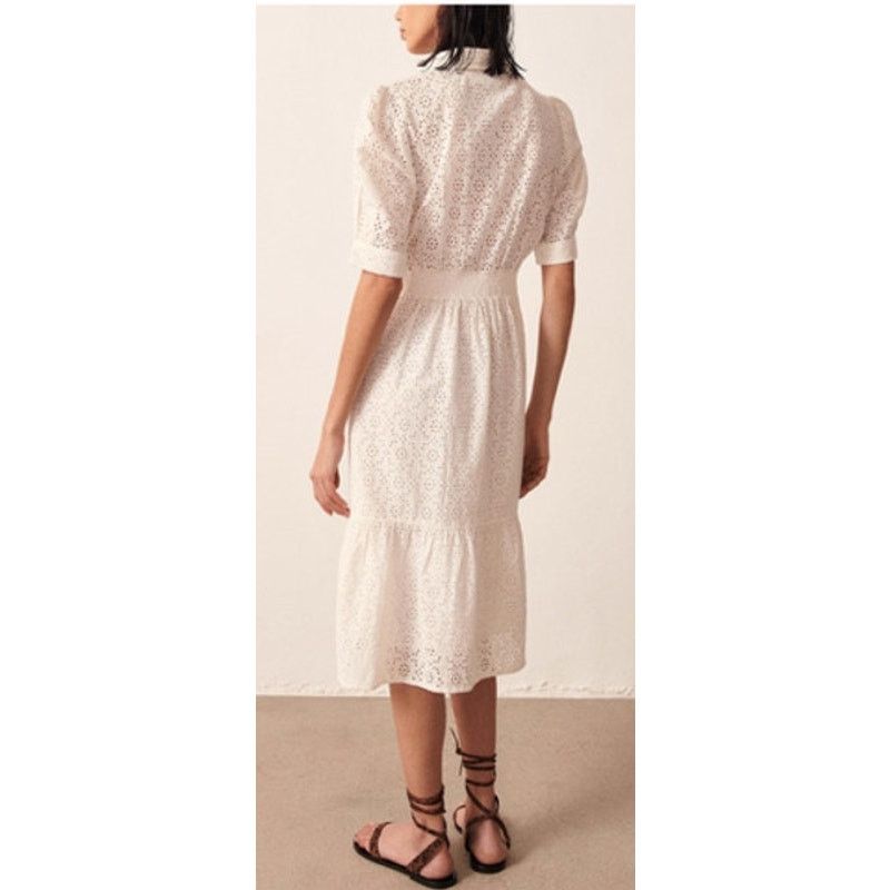 ba&sh BA&SH Selya Eyelet Shirt Dress M Size M / US 6-8 / IT 42-44 - 2 Thumbnail