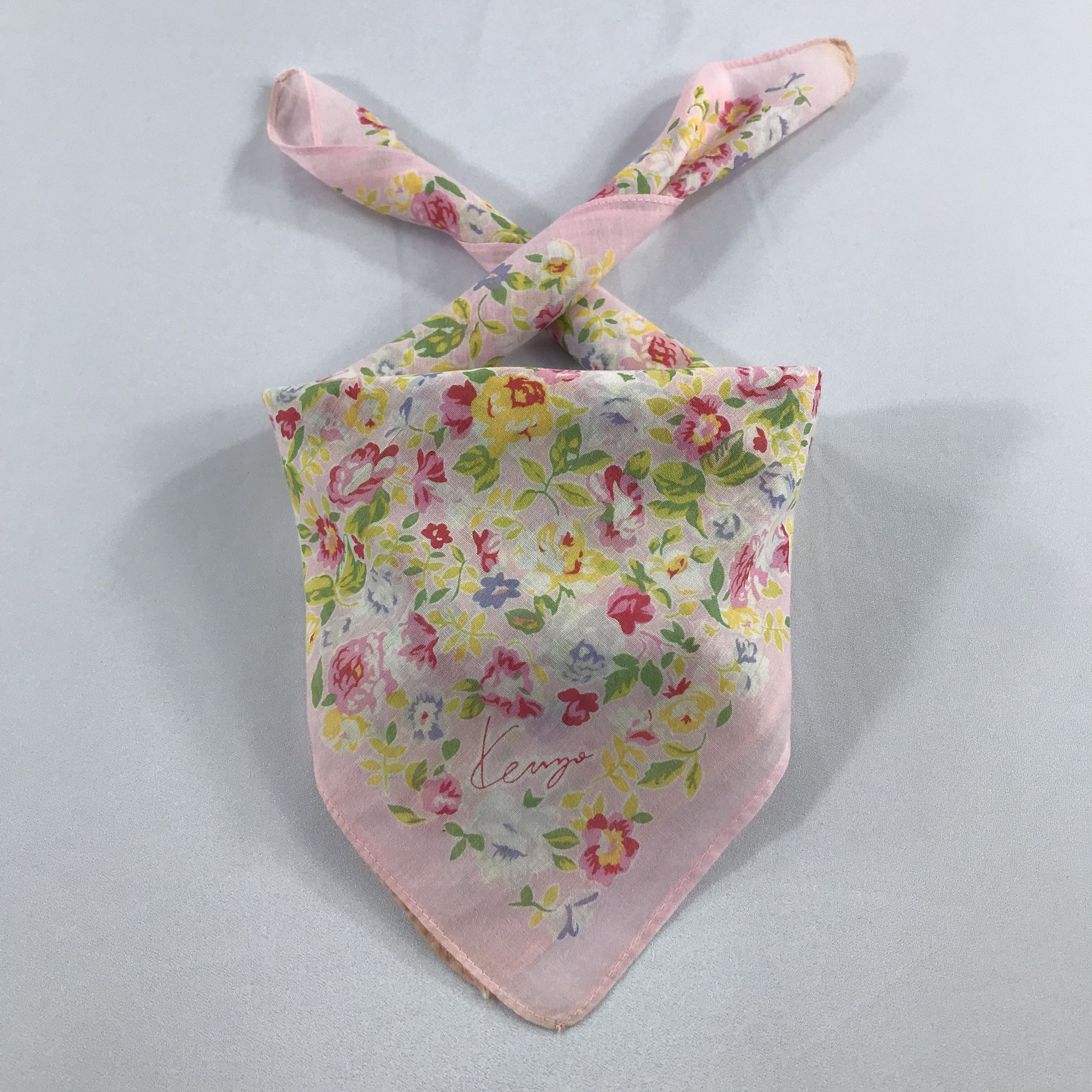 Kenzo × Vintage Kenzo Bandana / Handkerchief / Neckerchief - S2172 Size ONE SIZE - 3 Thumbnail