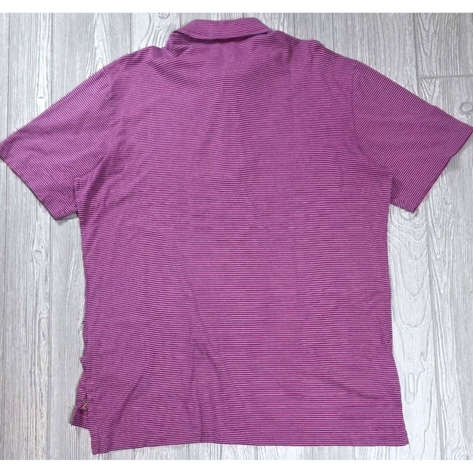 Polo Ralph Lauren Polo Golf Ralph Lauren Vintage Isle Mens XL Pink Blue Stripe Shirt Short Sleeve Size US XL / EU 56 / 4 - 5 Thumbnail