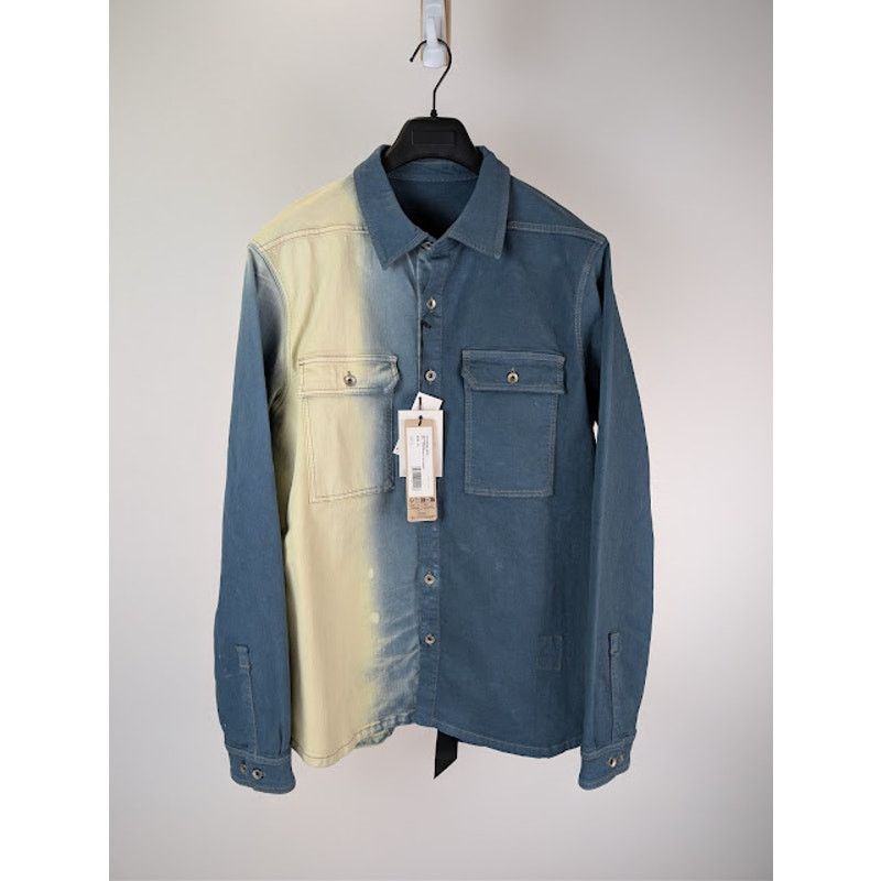 Rick Owens Drkshdw o1rshd1 Denim Outershirt Toothpaste Degrade in Blue Size US XL / EU 56 / 4 - 8 Thumbnail