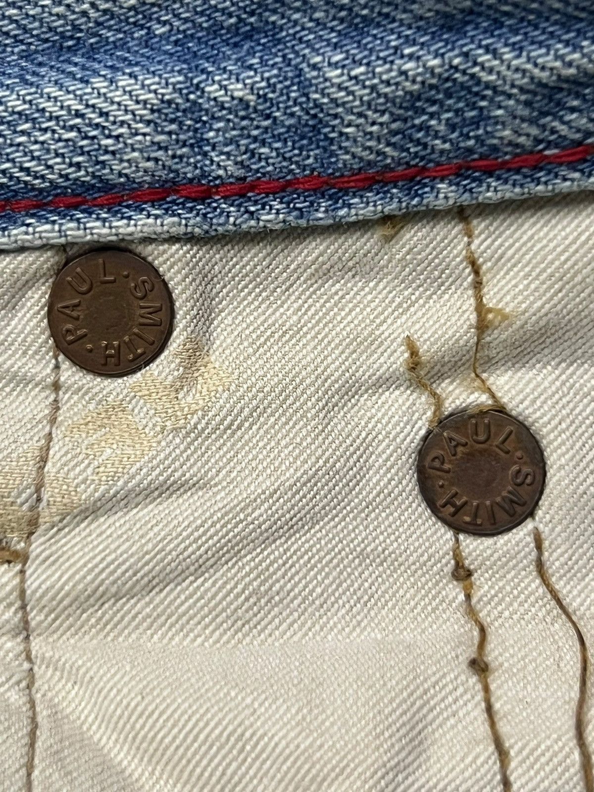 Paul Smith Red Ear Vintage 00s Paul Smith Red Ear Selvedge Denim Japan Size US 31 - 12 Thumbnail