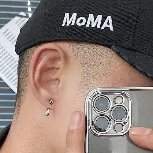 VIBE Fashion Drop Shape Couple Stud Earrings Size ONE SIZE - 5 Thumbnail