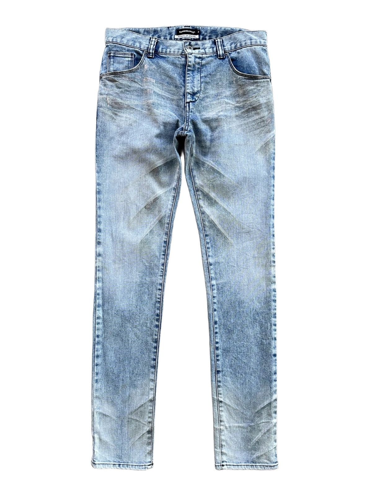 semanticdesign Semantic Design Acid Wash Denim Jeans Size US 32 / EU 48 - 1 Thumbnail