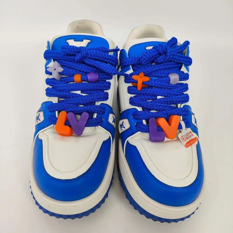 Louis Vuitton LV Blue Lowtop Sneakers Size 11 - dmc Size US 11 / EU 44 - 1 Thumbnail
