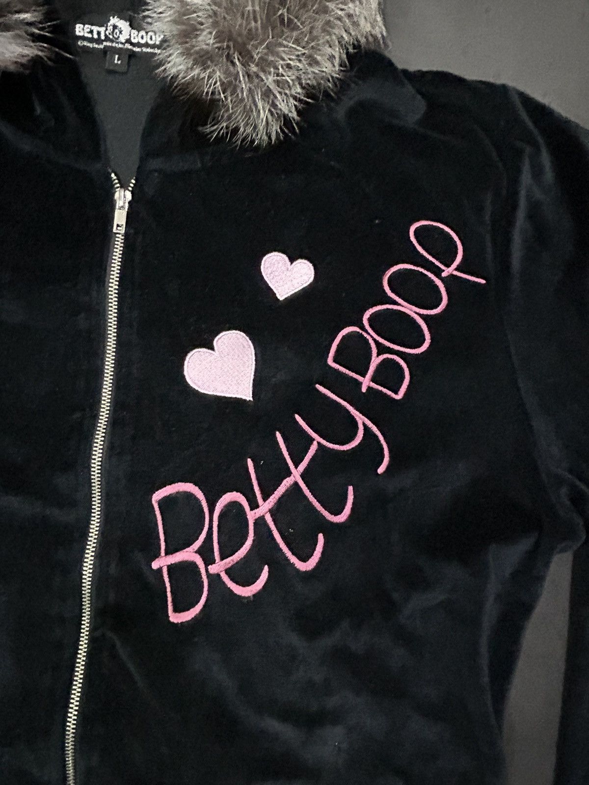 Cartoon Network 💸BINDINGOFFER💸Betty Boop Zip Fur Hoodie Velvet Size US L / EU 52-54 / 3 - 5 Thumbnail