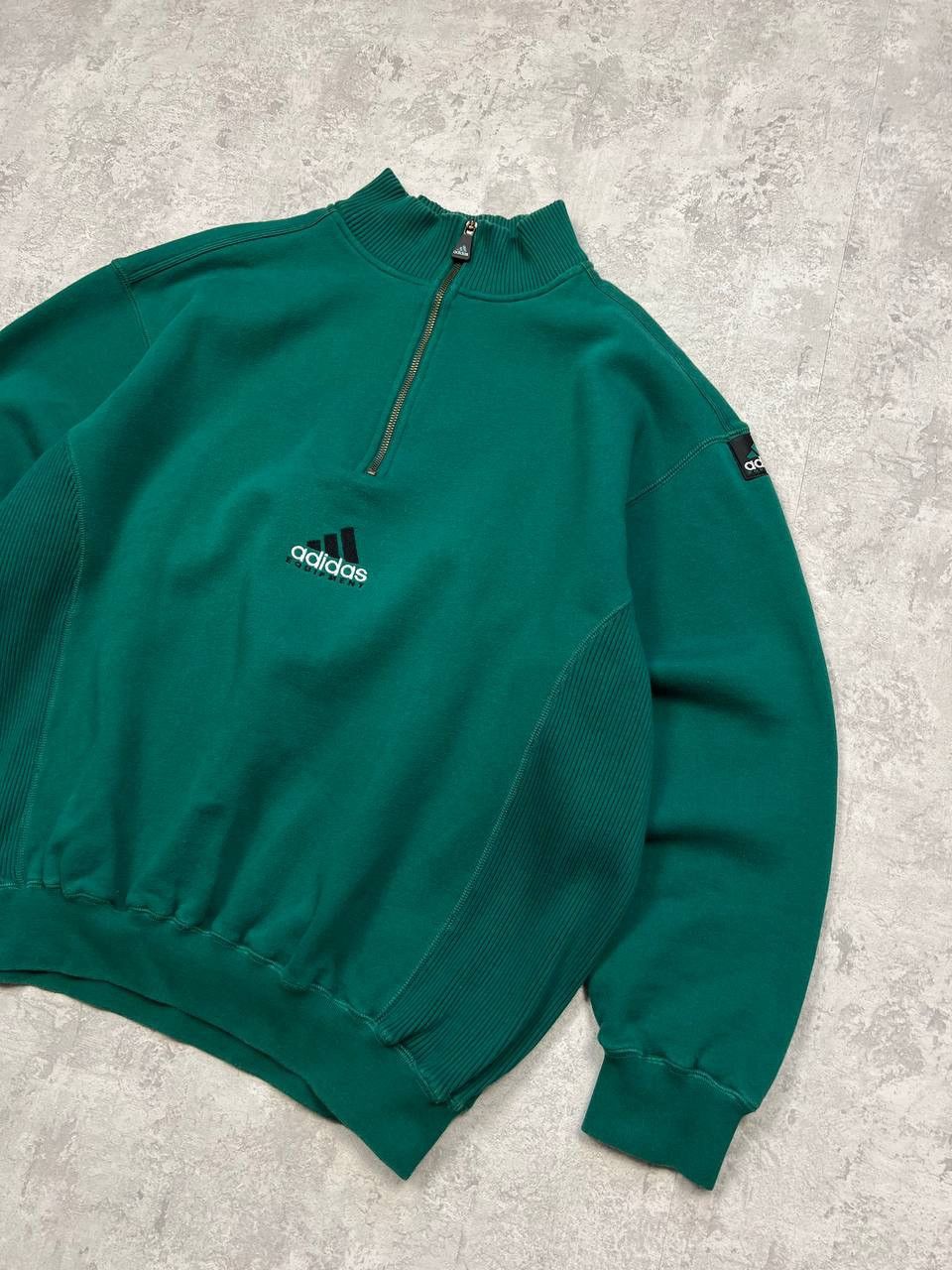 Adidas X2 Vintage Adidas Equipment 1/4 Zip Sweatshirt Center Logo Size US L / EU 52-54 / 3 - 15 Thumbnail