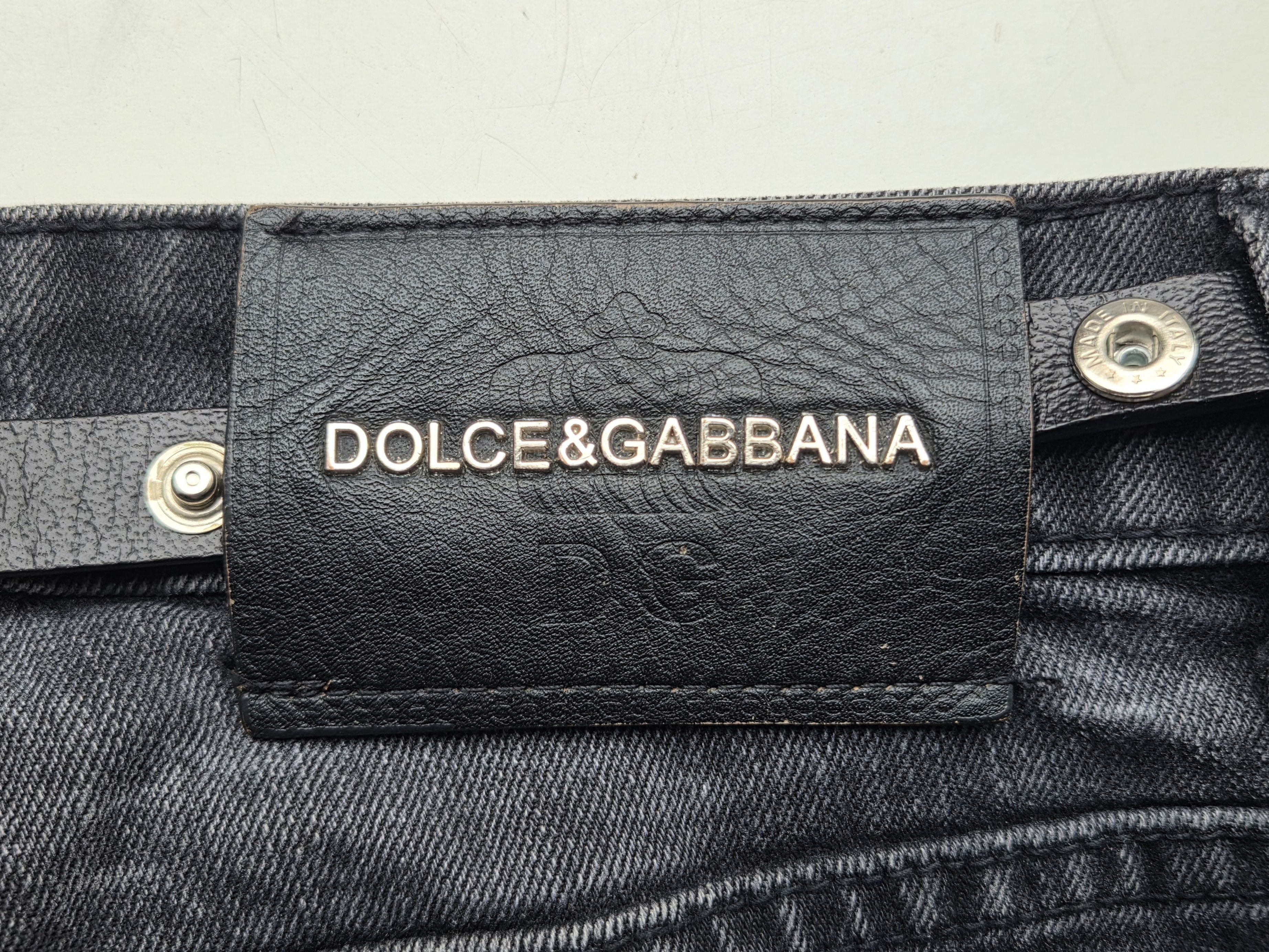 Dolce & Gabbana Dolce & Gabbana dark denim jeans w belt Size US 29 - 5 Thumbnail