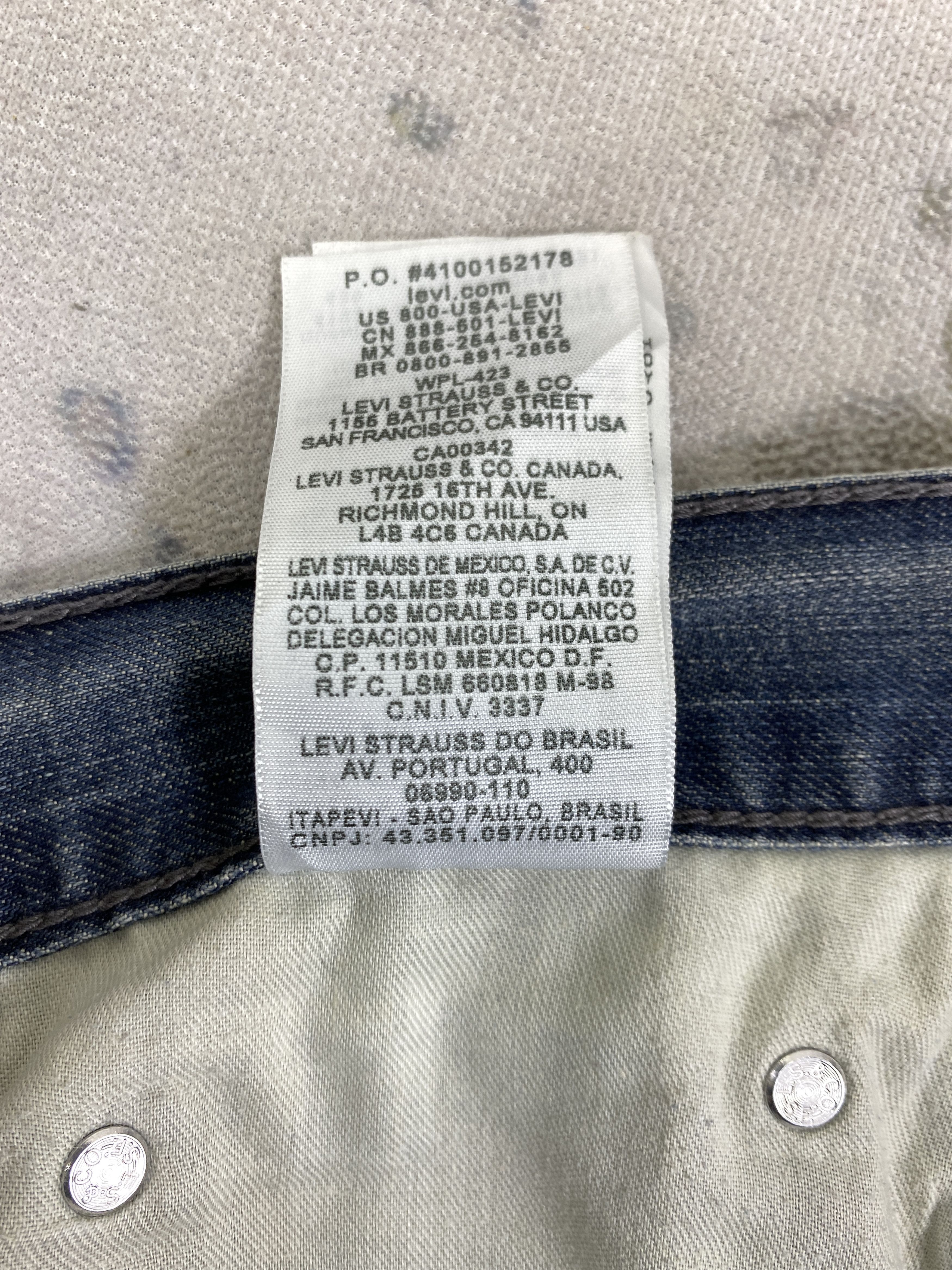 Levi's Distressed Blue Levi's 569 Jeans 39x31 Denim -SJ100 Size US 39 - 10 Thumbnail
