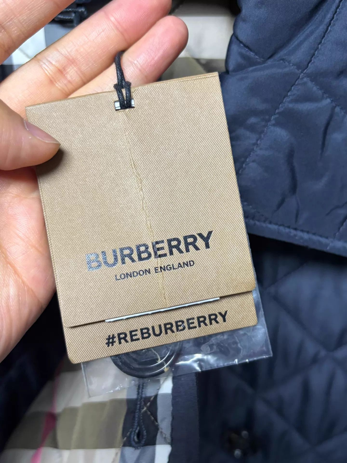 Burberry Burberry SS24 Cotton Jacket Navy XXL Size US XXL / EU 58 / 5 - 4 Thumbnail