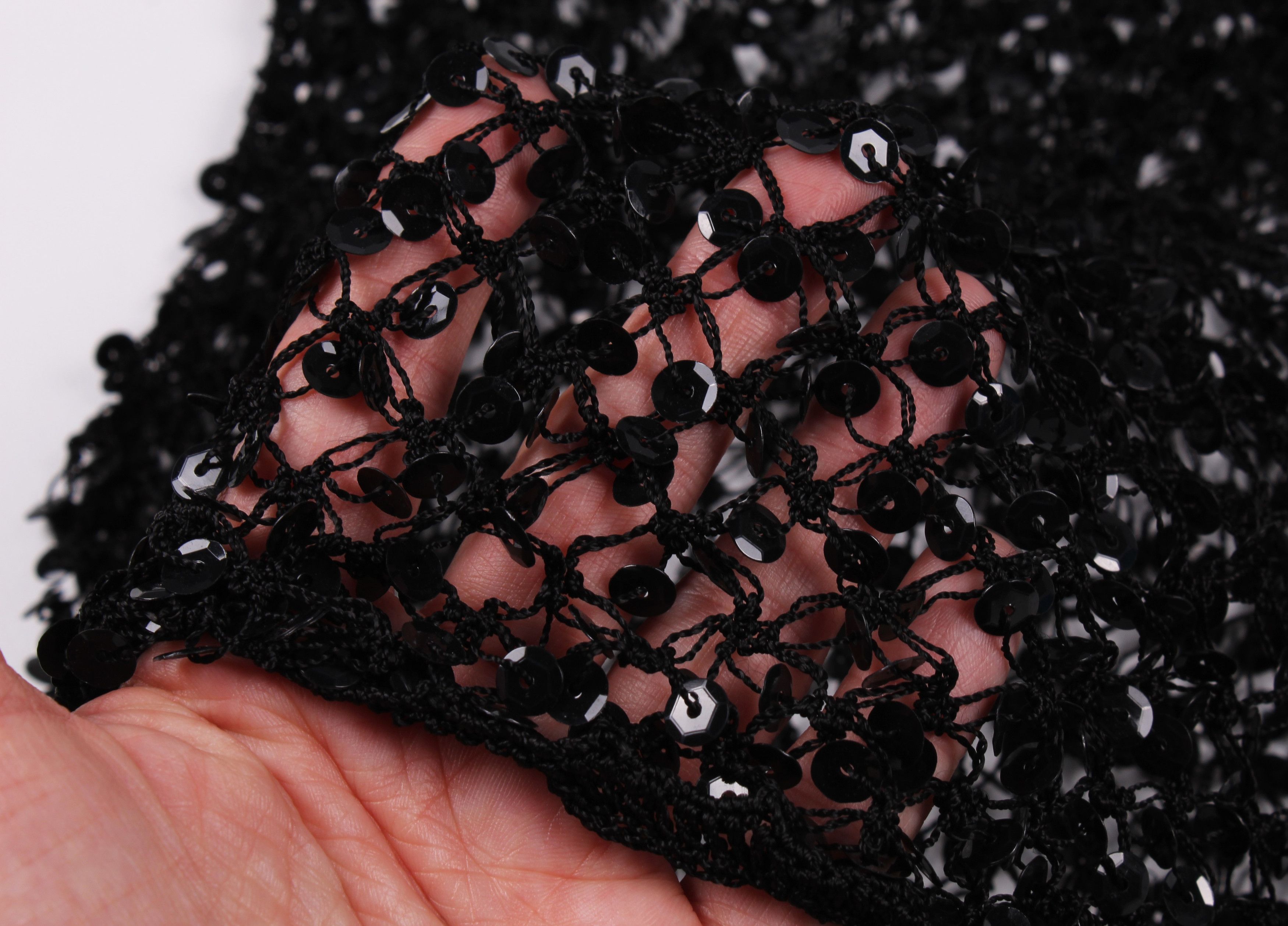 Other Vintage Y2K Grunge Crochet Sequin Net Knit Top Size ONE SIZE - 6 Thumbnail