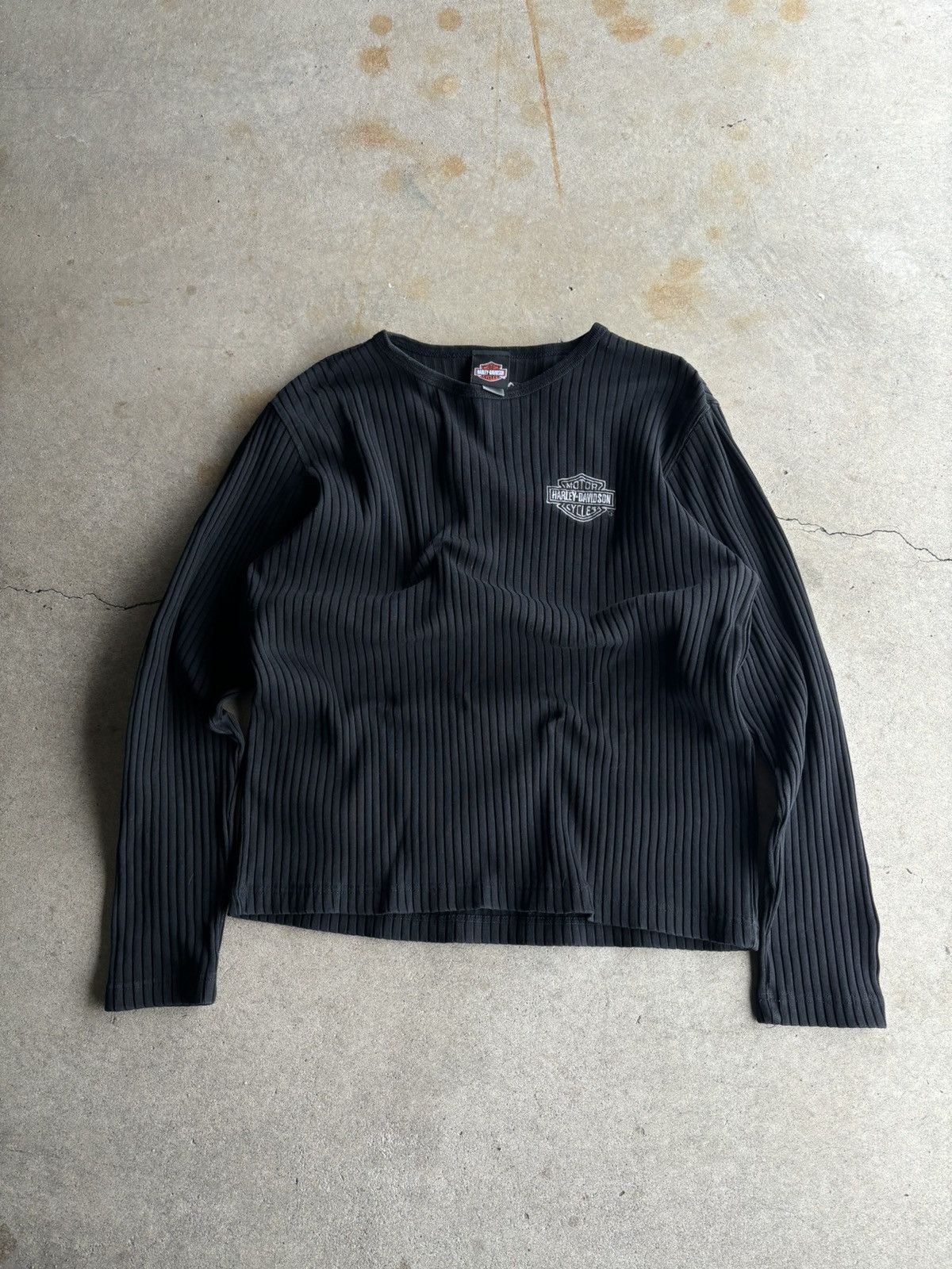 Affliction × Harley Davidson × Vintage Vintage Y2K Harley Davidson Affliction Style Knit Longsleeve Size US M / EU 48-50 / 2 - 1 Thumbnail