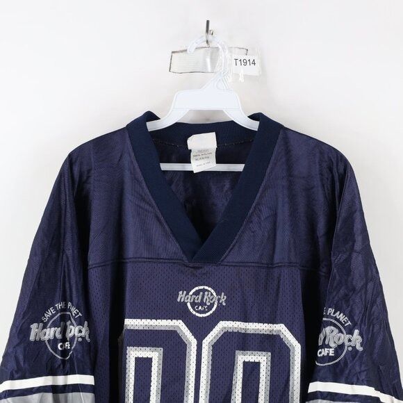 Hard Rock Cafe × Vintage Vintage Y2K 90s Hard Rock Cafe Miami Football Jersey Size US XL / EU 56 / 4 - 3 Thumbnail
